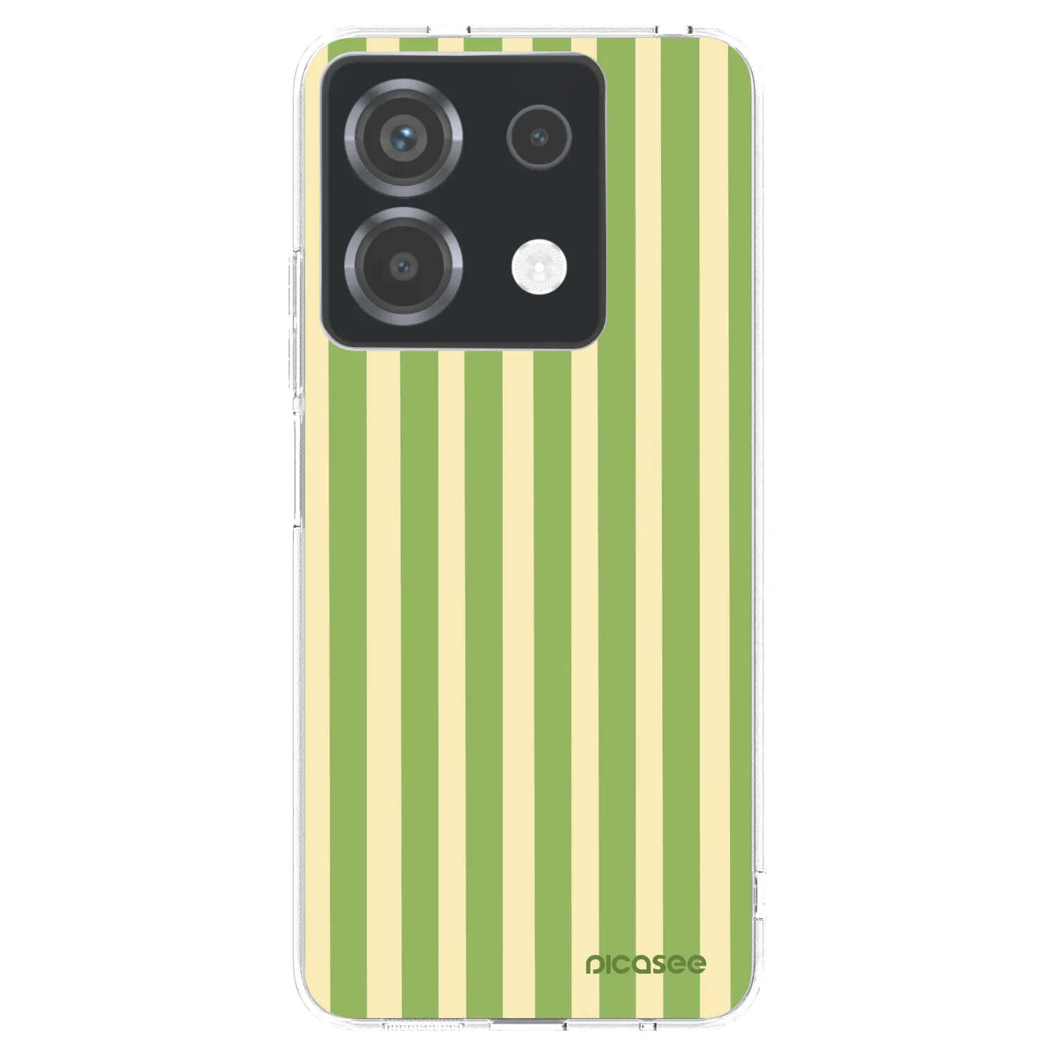 Picasee silikónový prehľadný obal pre Xiaomi Poco X6 - Lines Matcha
