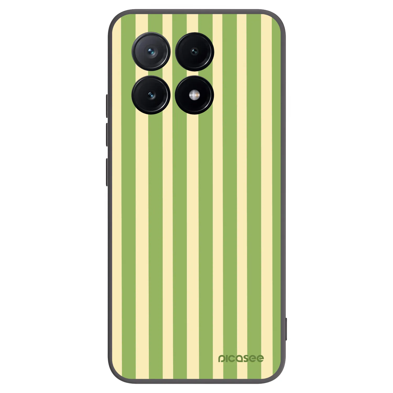 Picasee silikónový čierny obal pre Xiaomi Poco X6 Pro - Lines Matcha