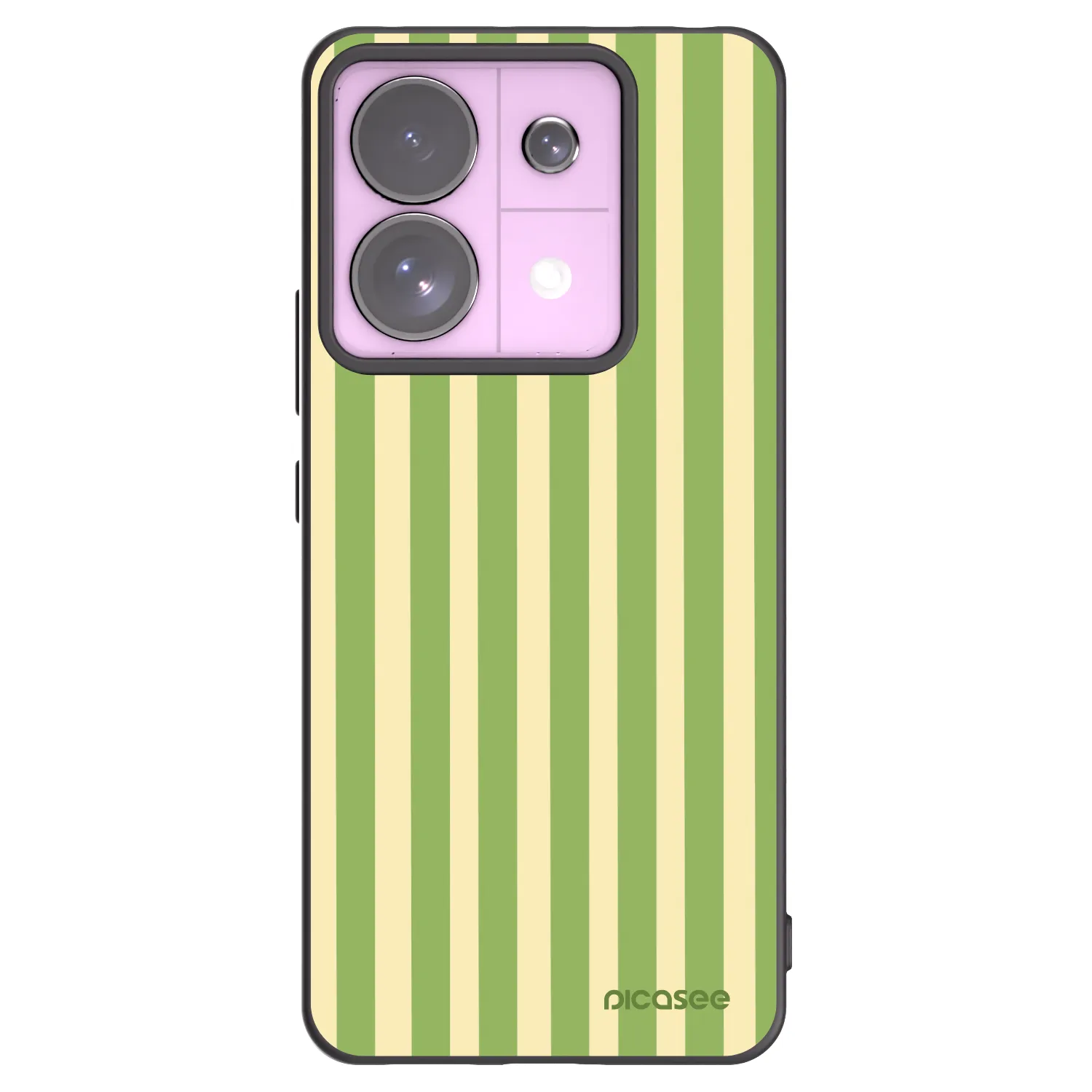 Picasee silikónový čierny obal pre Xiaomi Redmi Note 13 Pro 5G - Lines Matcha