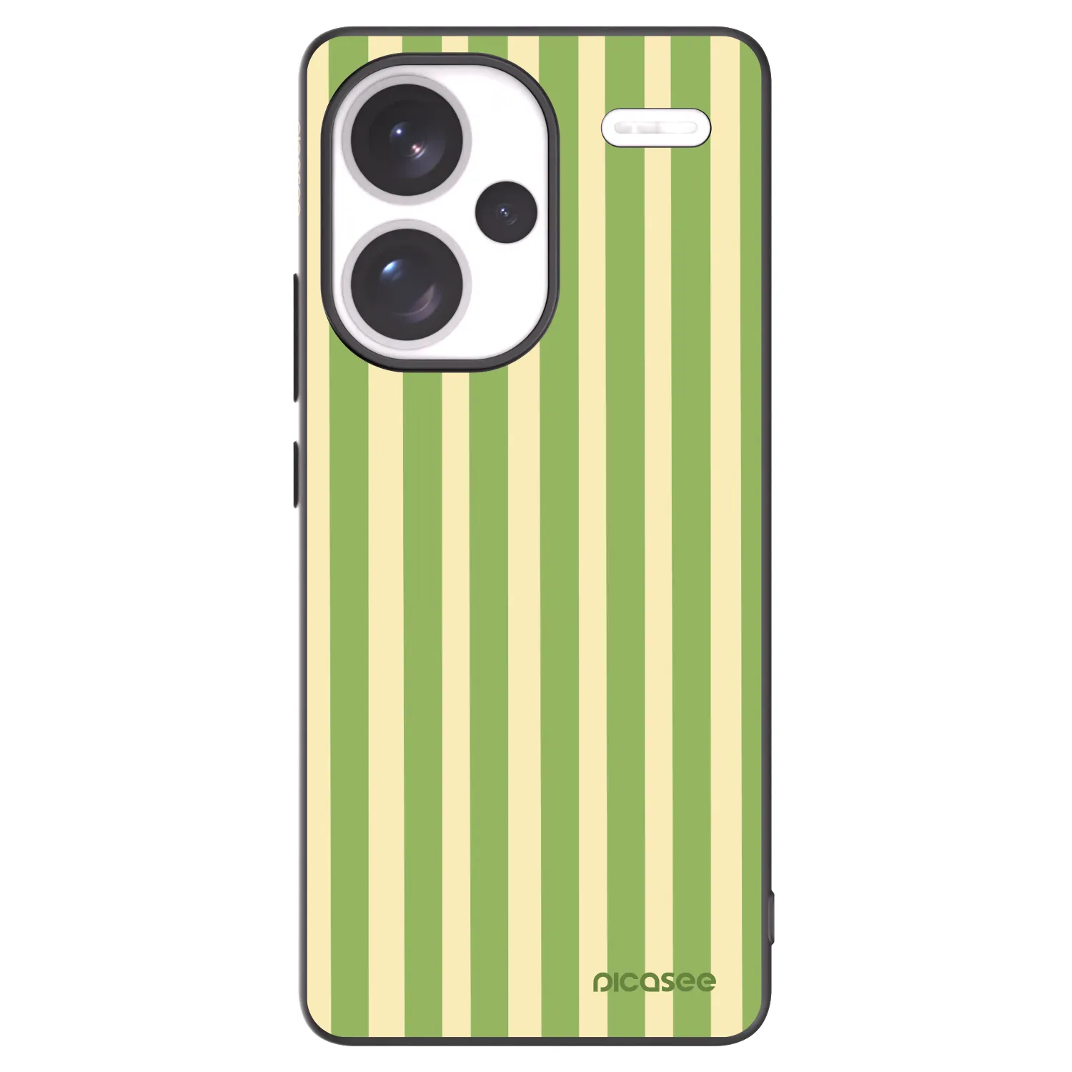 Picasee silikónový čierny obal pre Xiaomi Redmi Note 13 Pro+ 5G - Lines Matcha