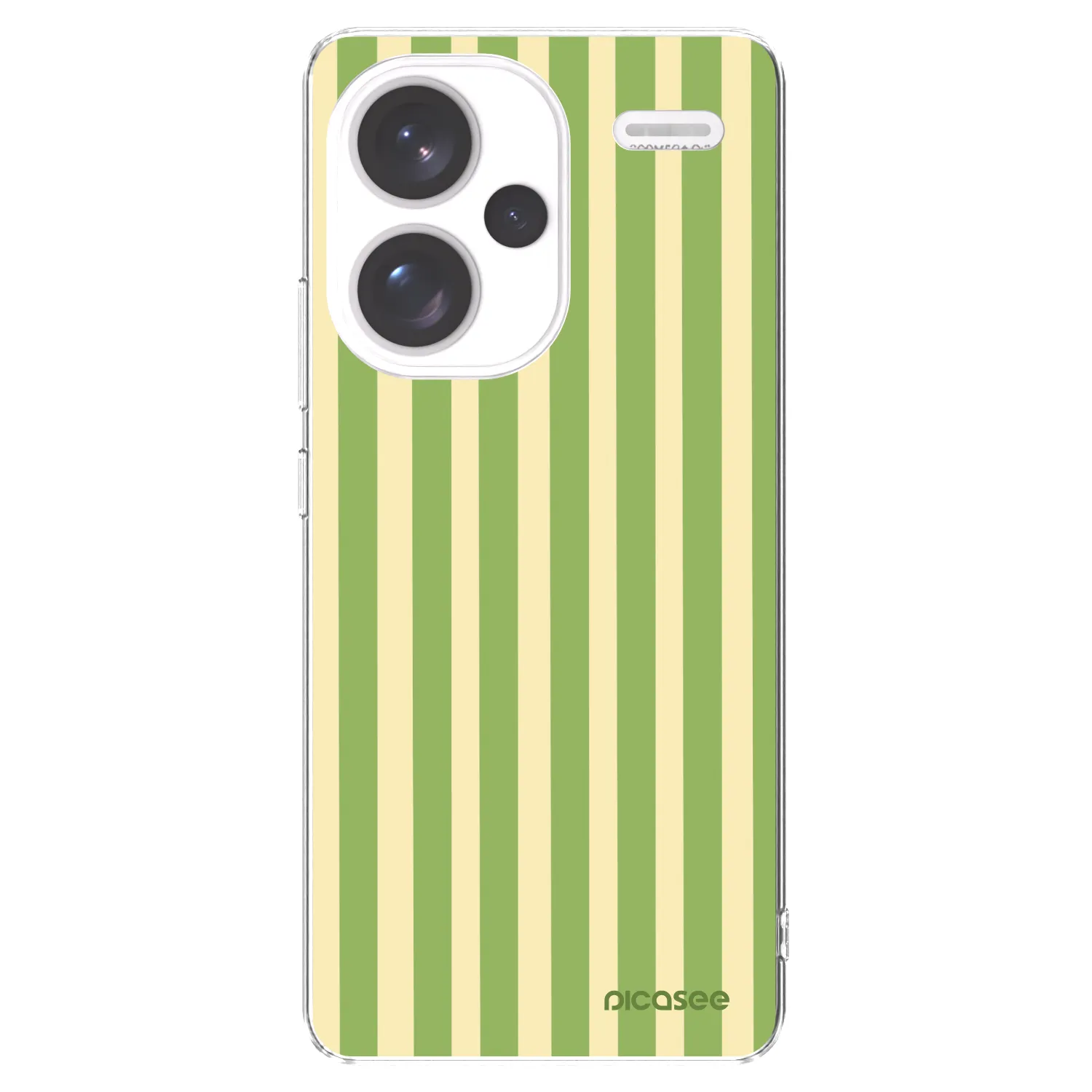 Picasee silikónový prehľadný obal pre Xiaomi Redmi Note 13 Pro+ 5G - Lines Matcha