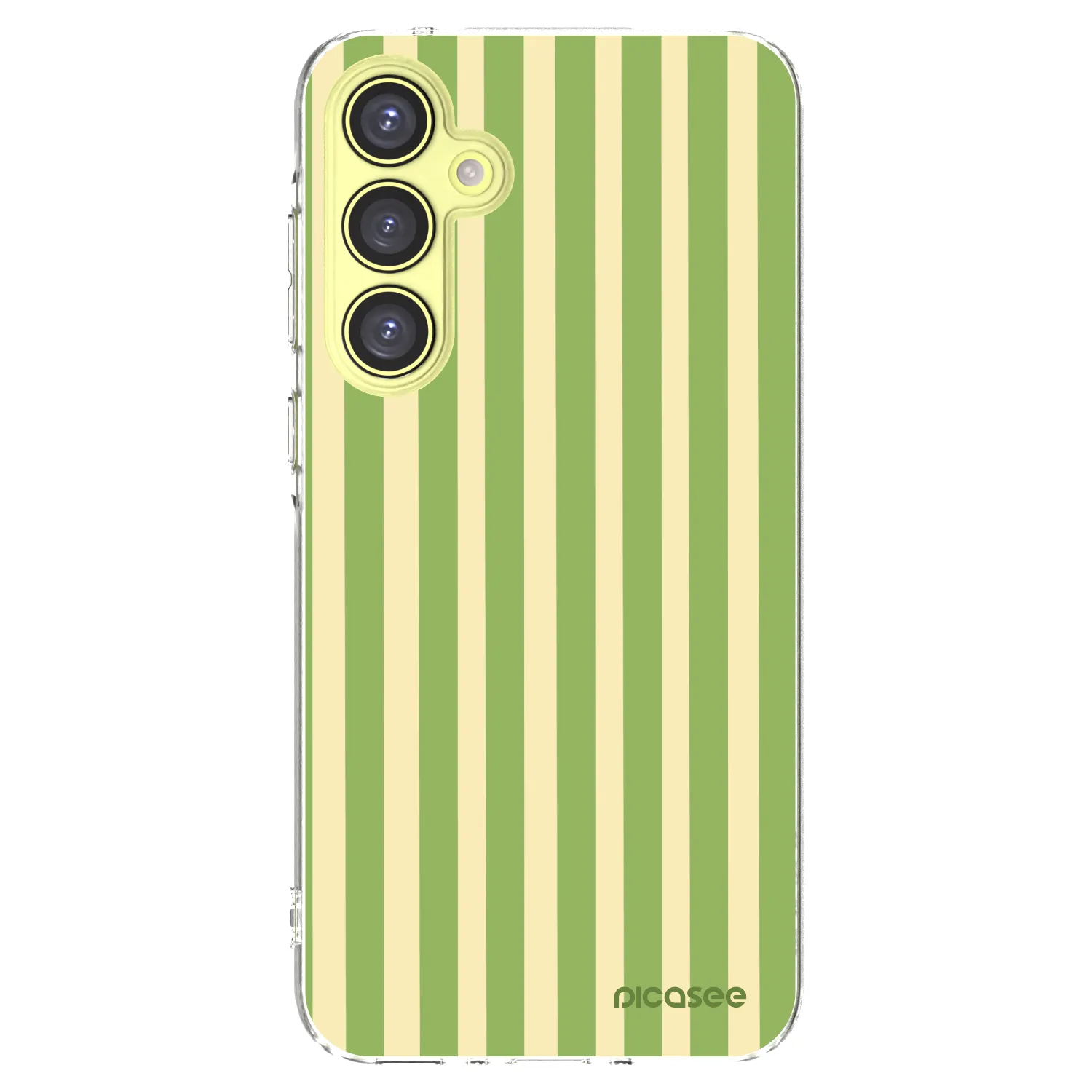 Picasee silikónový prehľadný obal pre Samsung Galaxy A35 5G A356B - Lines Matcha