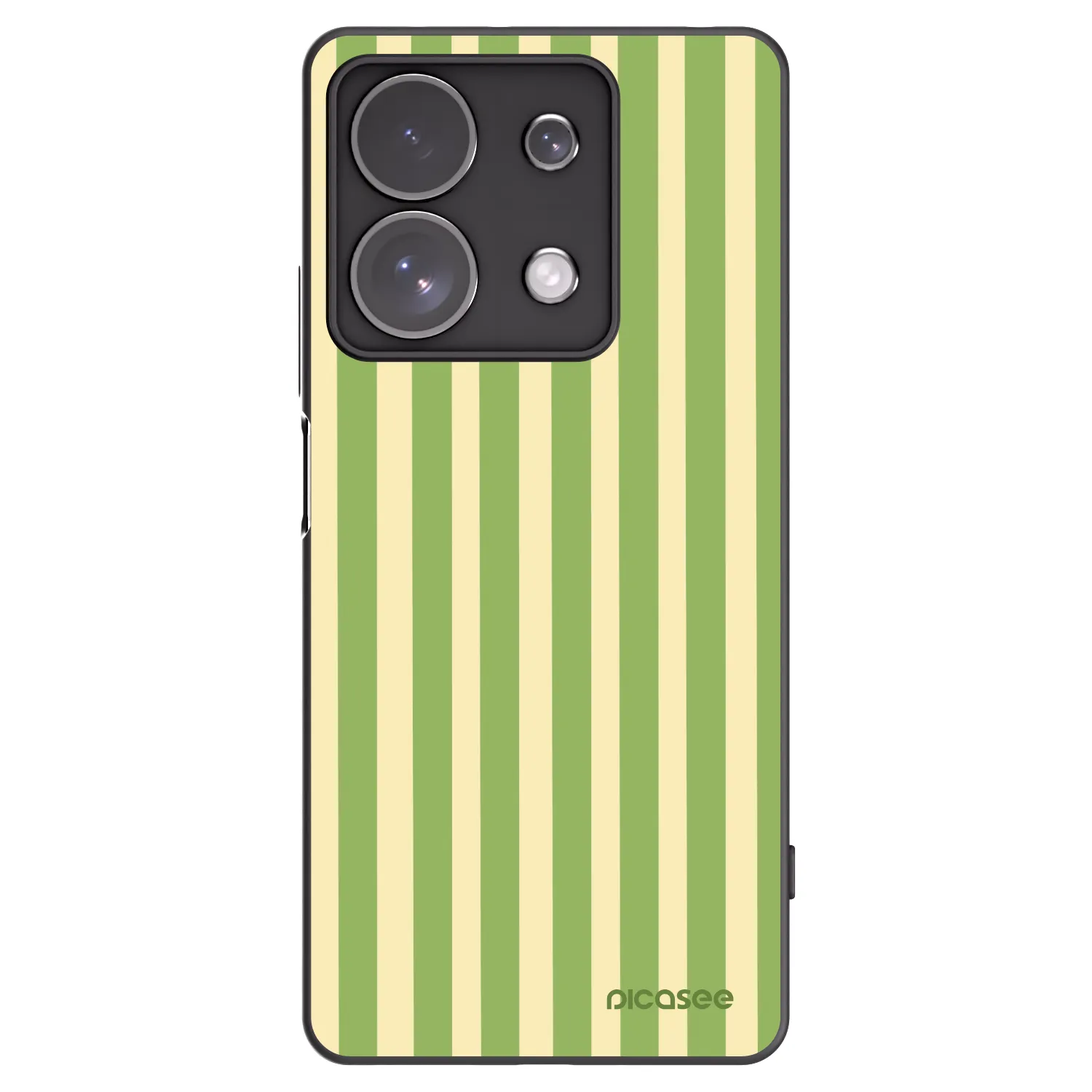 Picasee silikónový čierny obal pre Xiaomi Redmi Note 13 Pro 4G - Lines Matcha