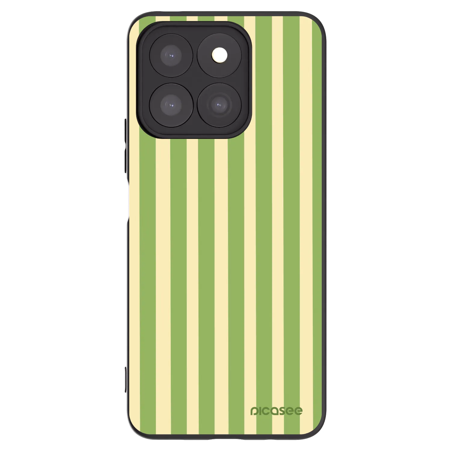 Picasee silikónový čierny obal pre Honor X8b - Lines Matcha