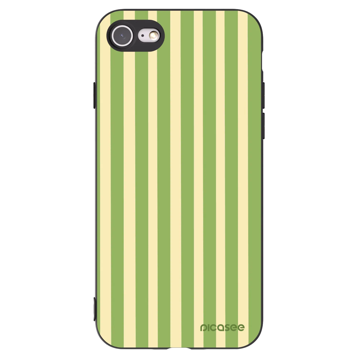 Picasee silikónový čierny obal pre Apple iPhone 8 - Lines Matcha