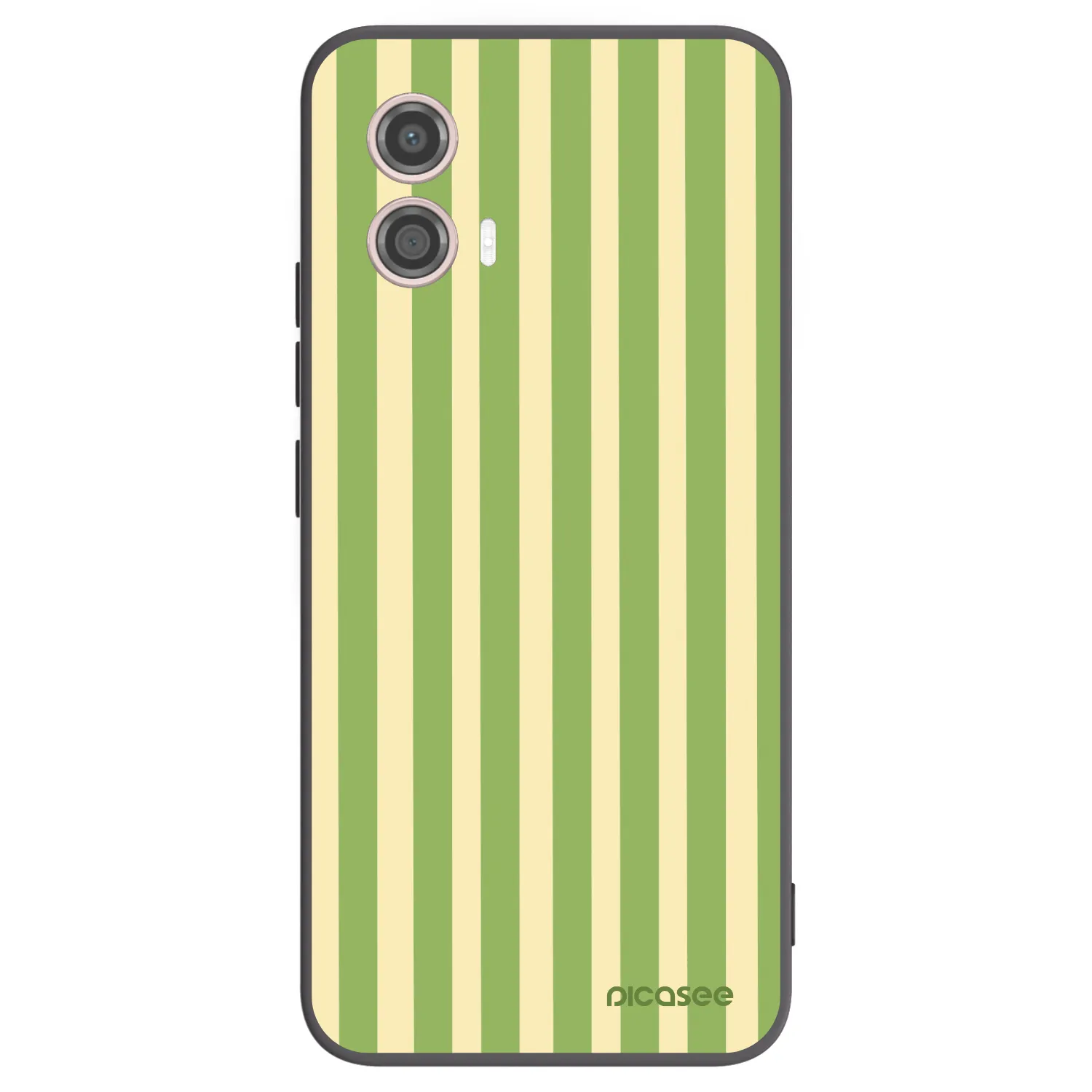 Picasee silikónový čierny obal pre Motorola Moto G53 5G - Lines Matcha