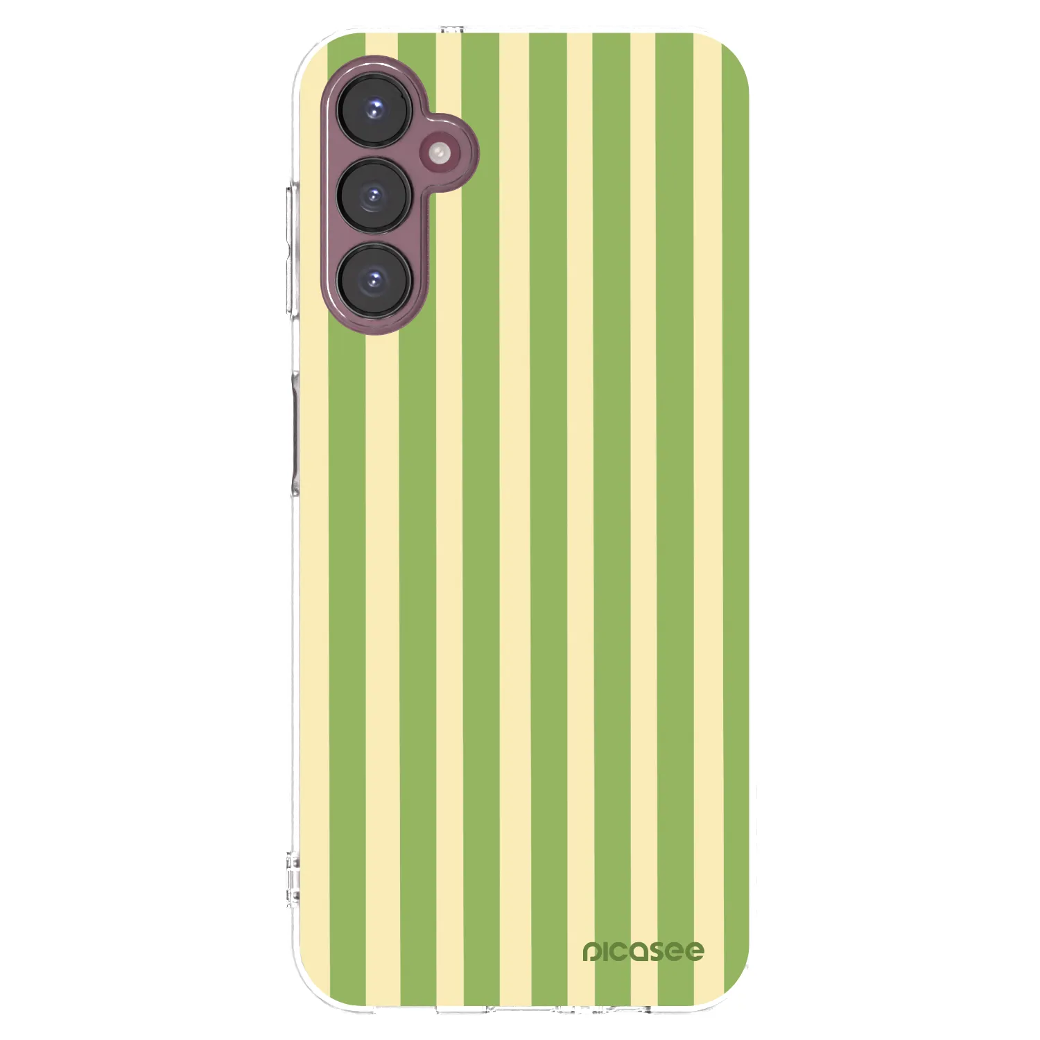 Picasee silikónový prehľadný obal pre Samsung Galaxy A05s A057G - Lines Matcha