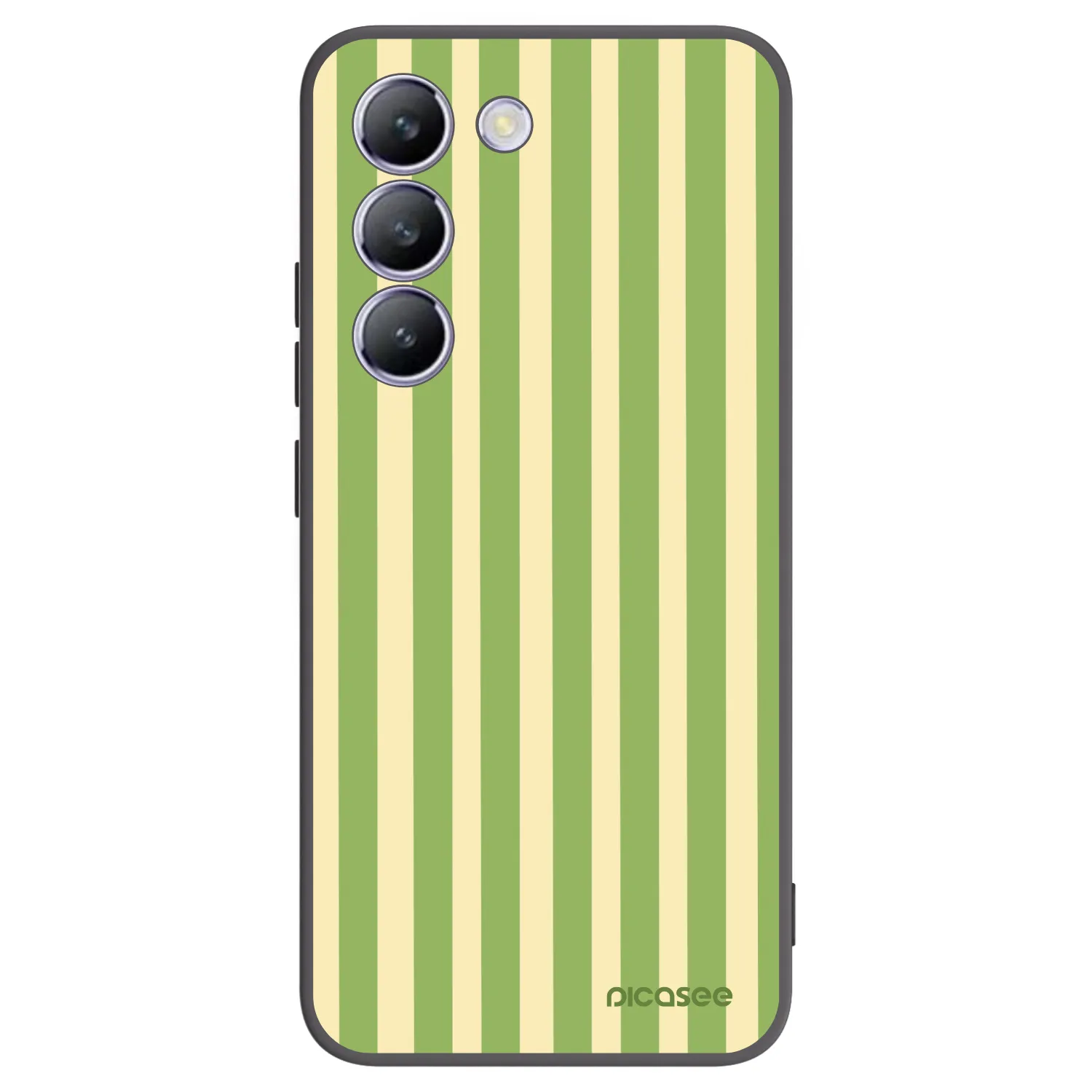 Picasee silikónový čierny obal pre Vivo V40 SE 5G - Lines Matcha
