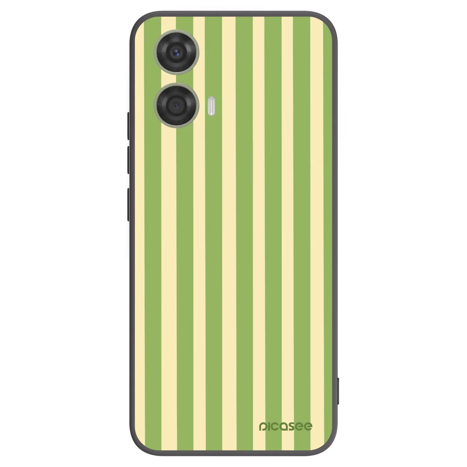 Picasee silikónový čierny obal pre Motorola Moto G24 - Lines Matcha