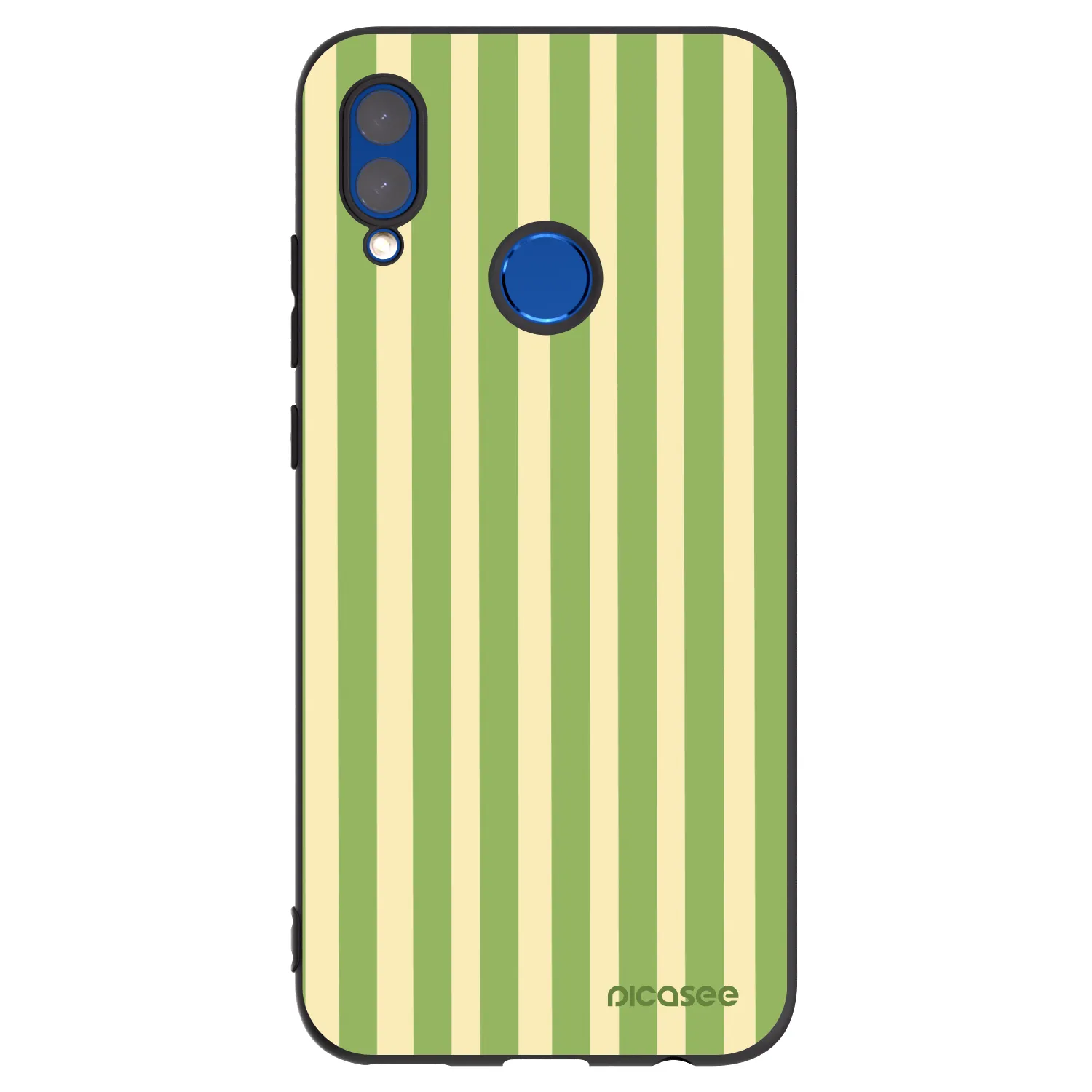 Picasee silikónový čierny obal pre Honor 10 Lite - Lines Matcha