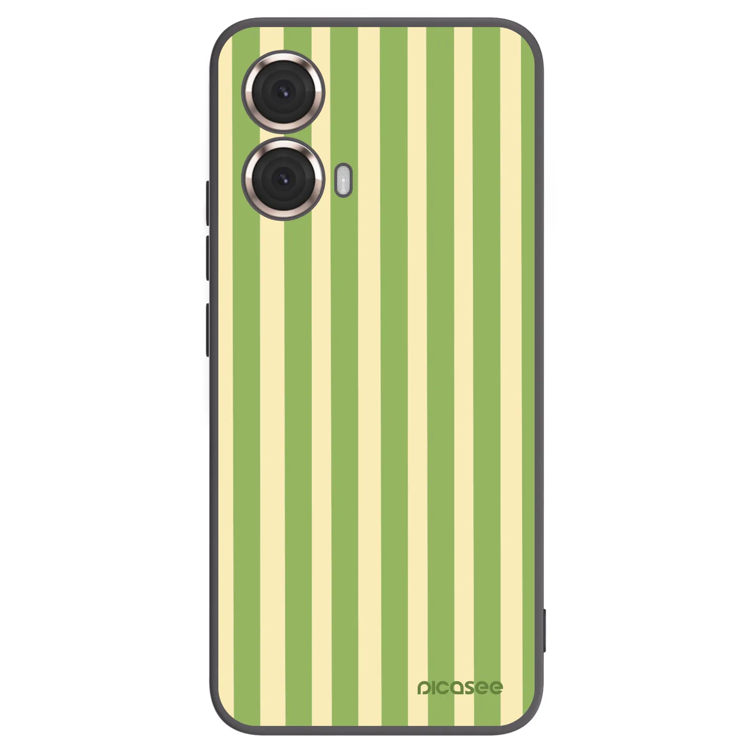Picasee silikónový čierny obal pre Motorola Moto G85 - Lines Matcha