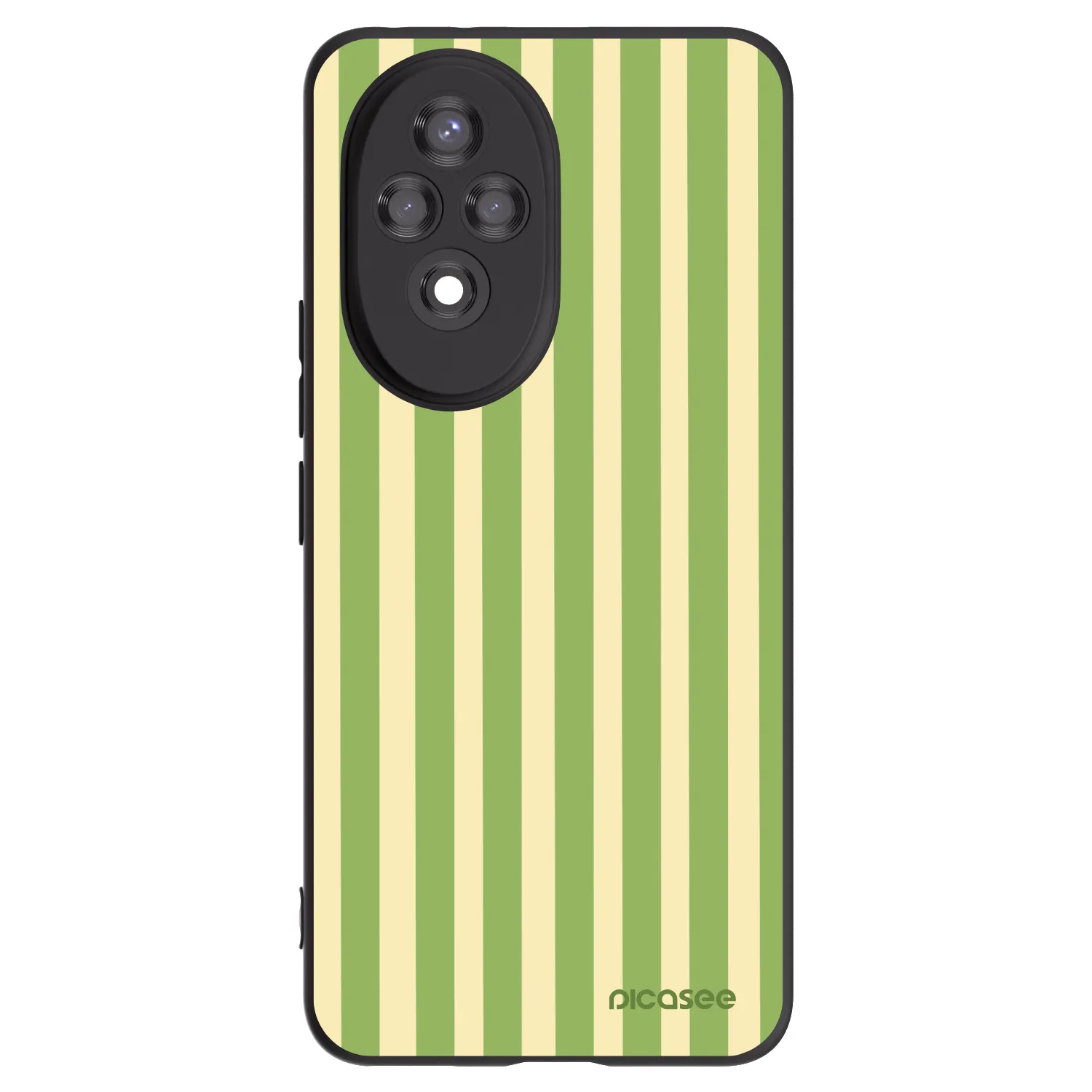 Picasee silikónový čierny obal pre Honor 200 Pro 5G - Lines Matcha