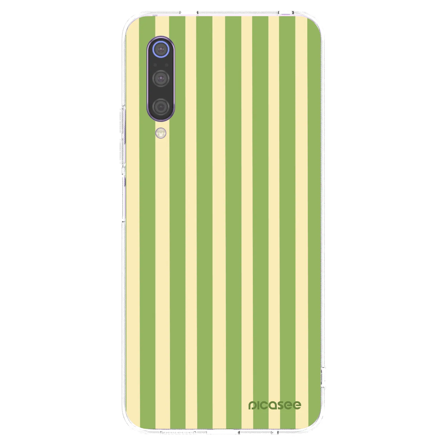 Picasee silikónový prehľadný obal pre Xiaomi Mi 9 - Lines Matcha