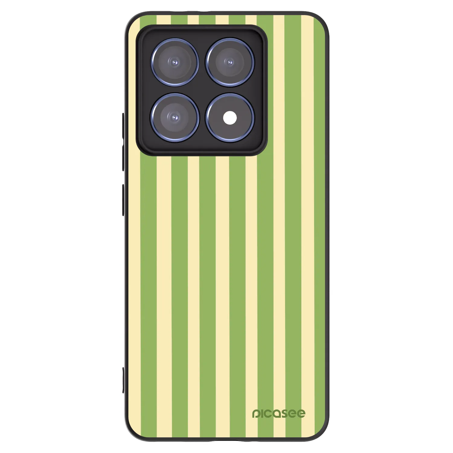 Picasee silikónový čierny obal pre Xiaomi 14T Pro - Lines Matcha