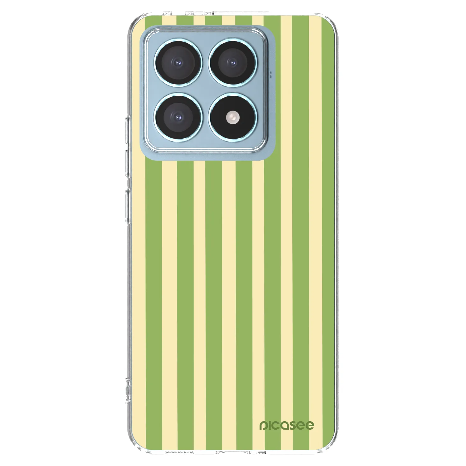 Picasee silikónový prehľadný obal pre Xiaomi 14T Pro - Lines Matcha