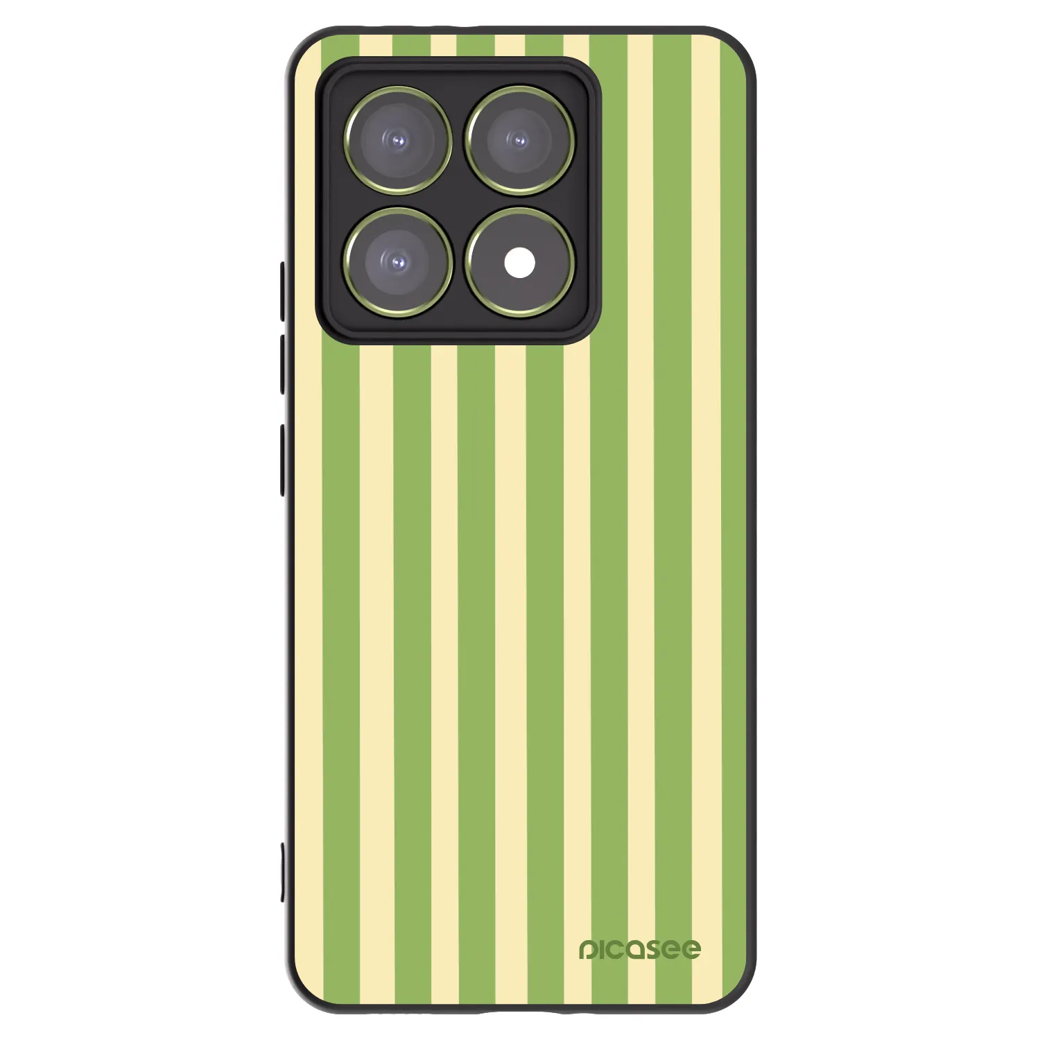 Picasee silikónový čierny obal pre Xiaomi 14T - Lines Matcha