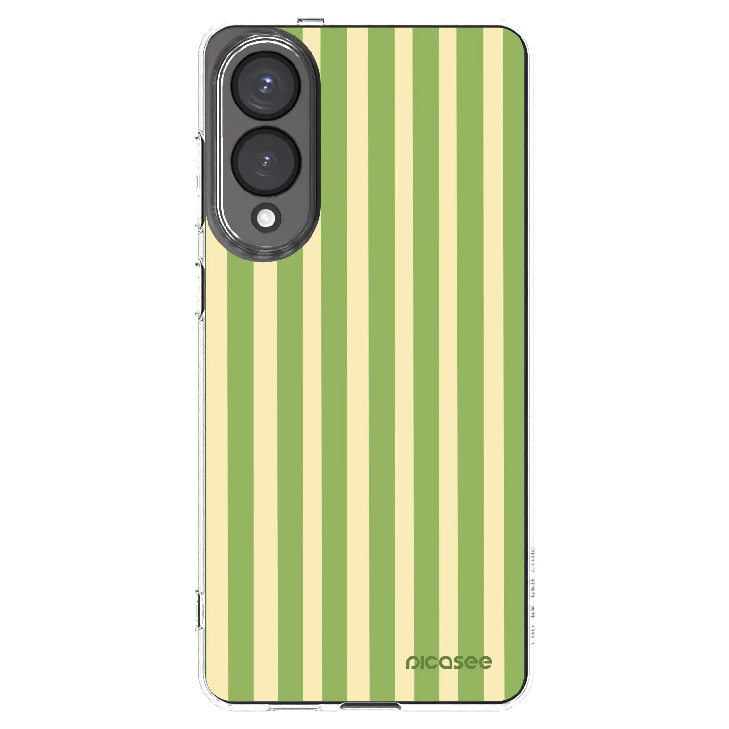 Picasee silikónový prehľadný obal pre Samsung Galaxy S25 Edge 5G - Lines Matcha