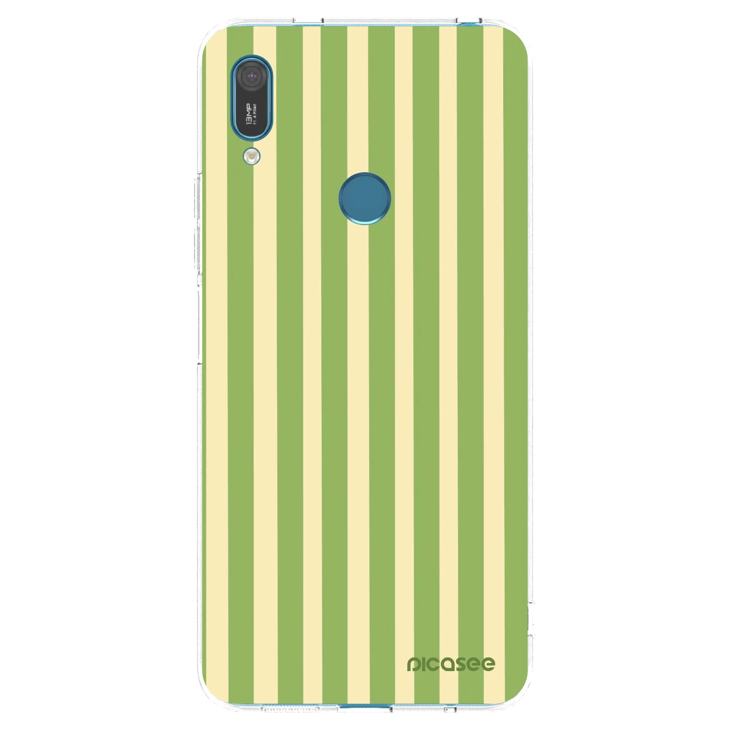 Picasee silikónový prehľadný obal pre Huawei Y7 2019 - Lines Matcha