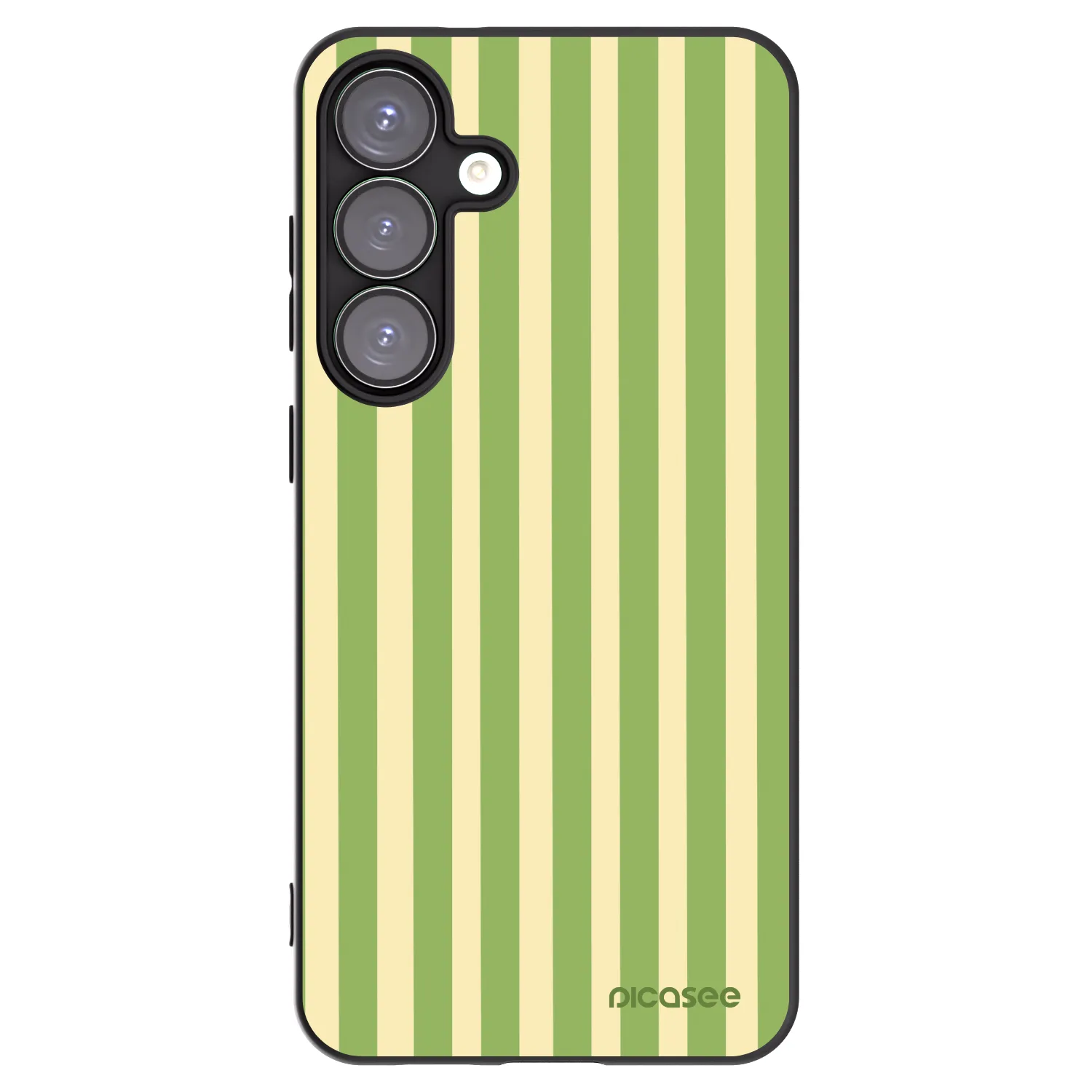 Picasee silikónový čierny obal pre Samsung Galaxy S25+ 5G - Lines Matcha