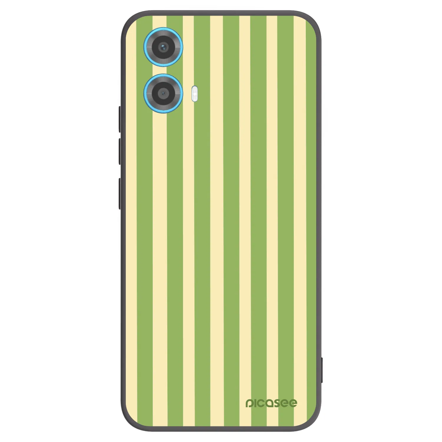 Picasee silikónový čierny obal pre Motorola Moto G34 5G - Lines Matcha