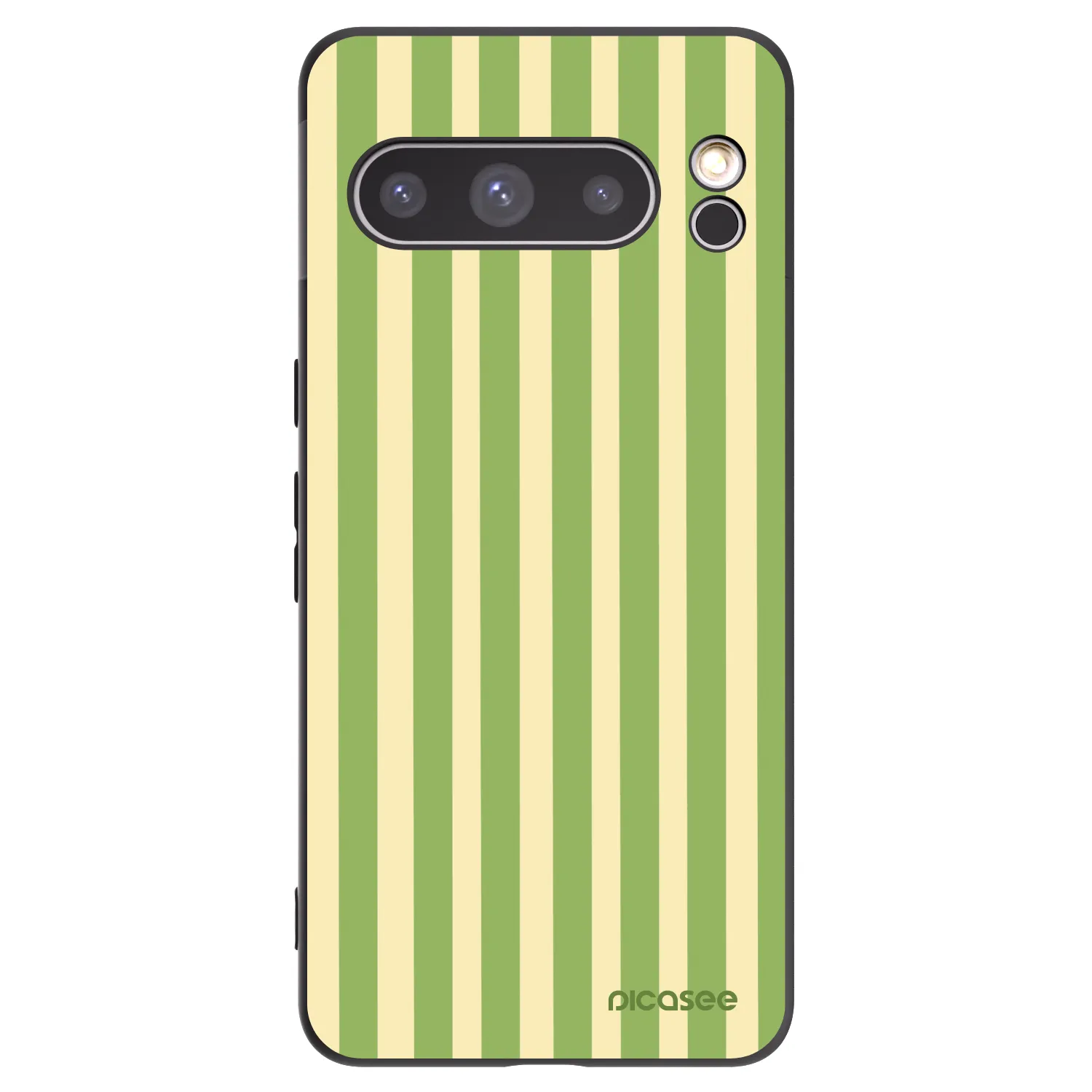Picasee silikónový čierny obal pre Google Pixel 8 Pro - Lines Matcha