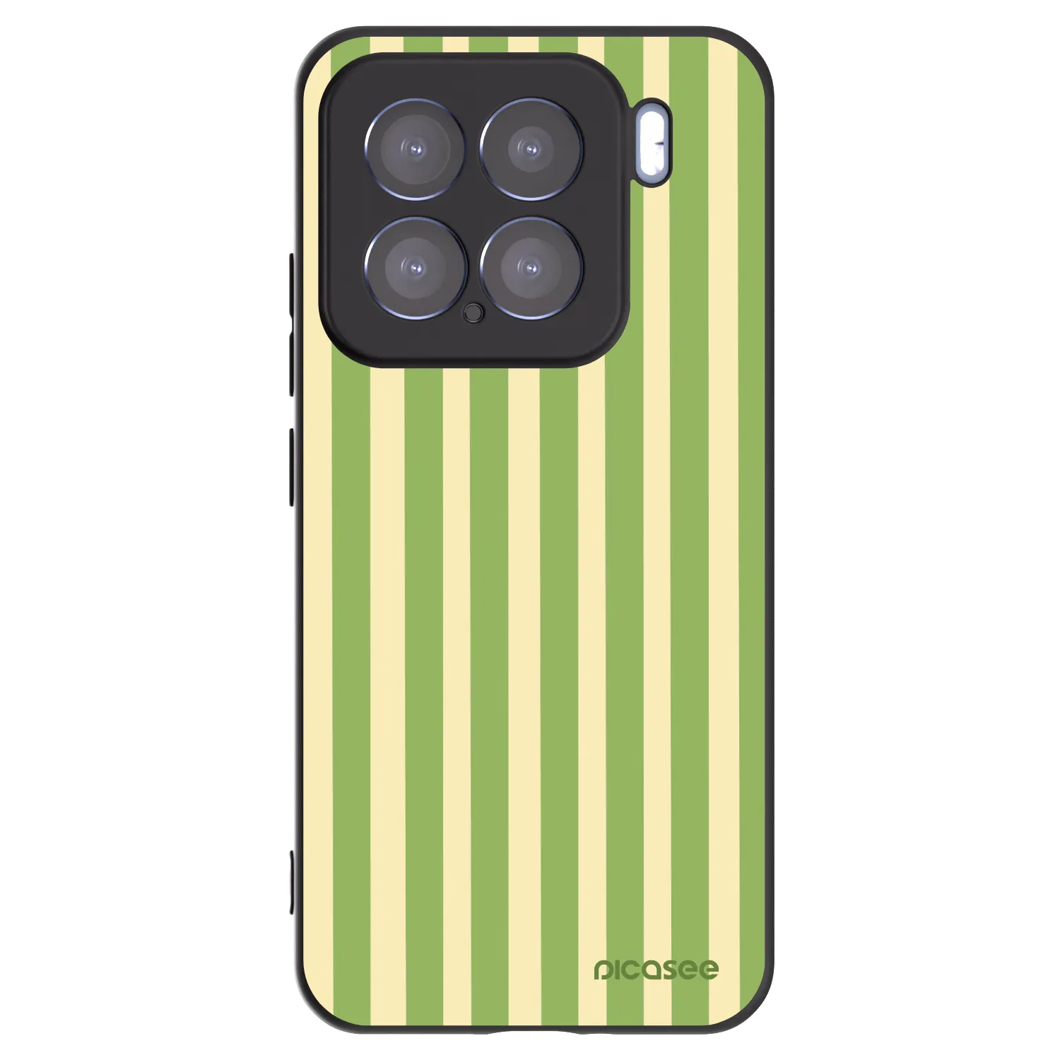 Picasee silikónový čierny obal pre Xiaomi 15 - Lines Matcha