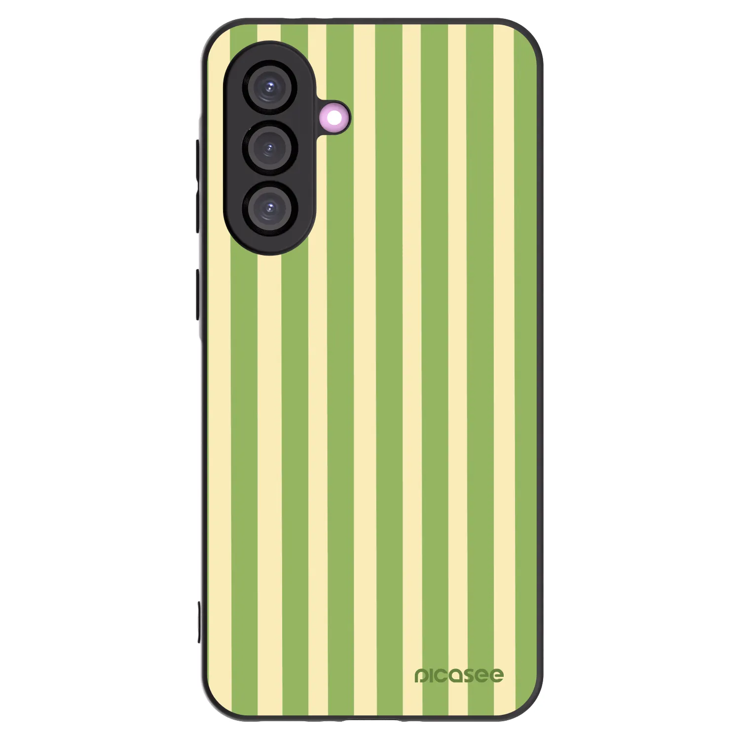 Picasee silikónový čierny obal pre Samsung Galaxy A56 5G A566B - Lines Matcha