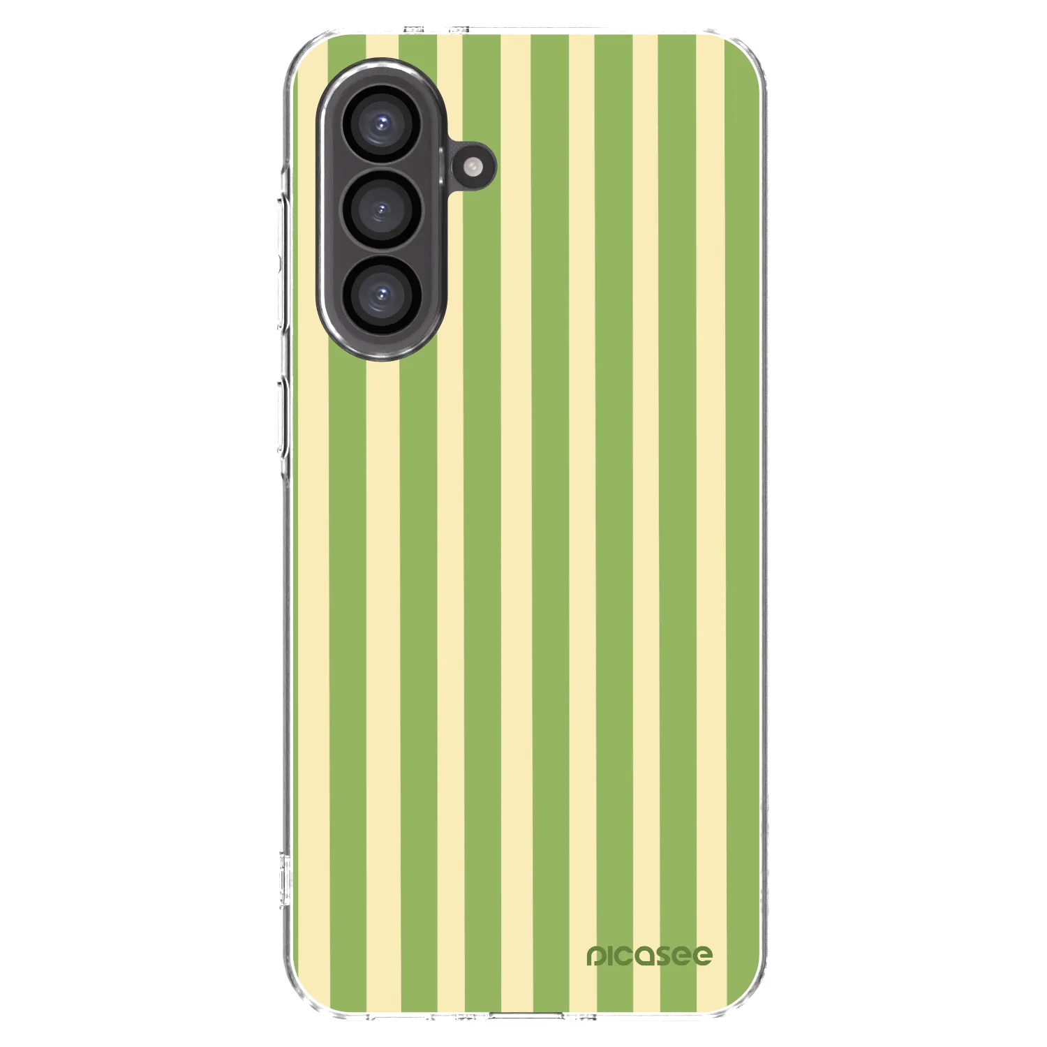Picasee silikónový prehľadný obal pre Samsung Galaxy A56 5G A566B - Lines Matcha