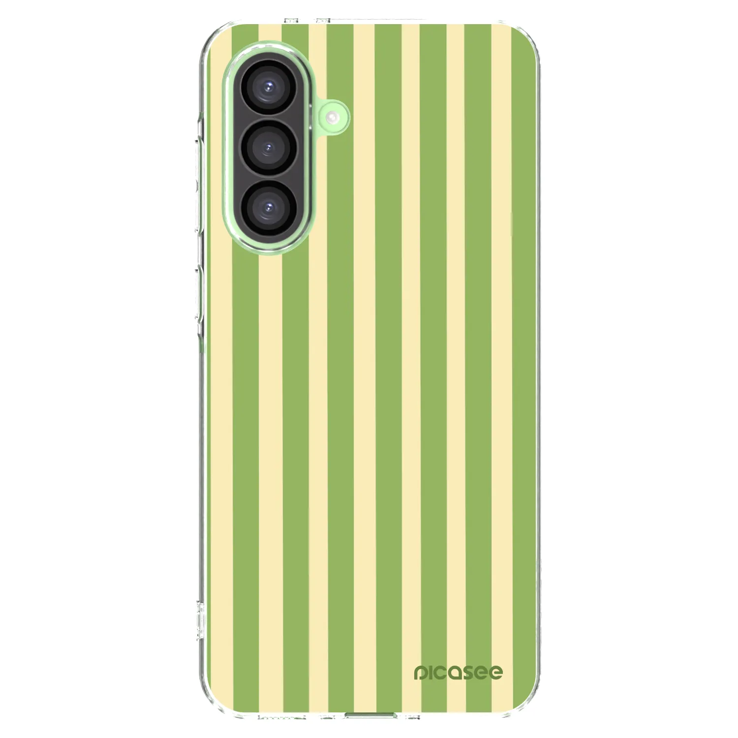 Picasee silikónový prehľadný obal pre Samsung Galaxy A26 5G A266B - Lines Matcha
