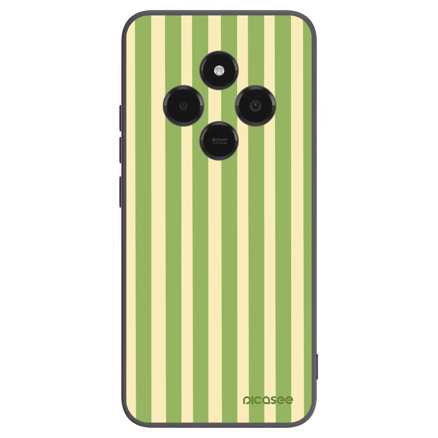 Picasee silikónový čierny obal pre Xiaomi Poco C75 - Lines Matcha