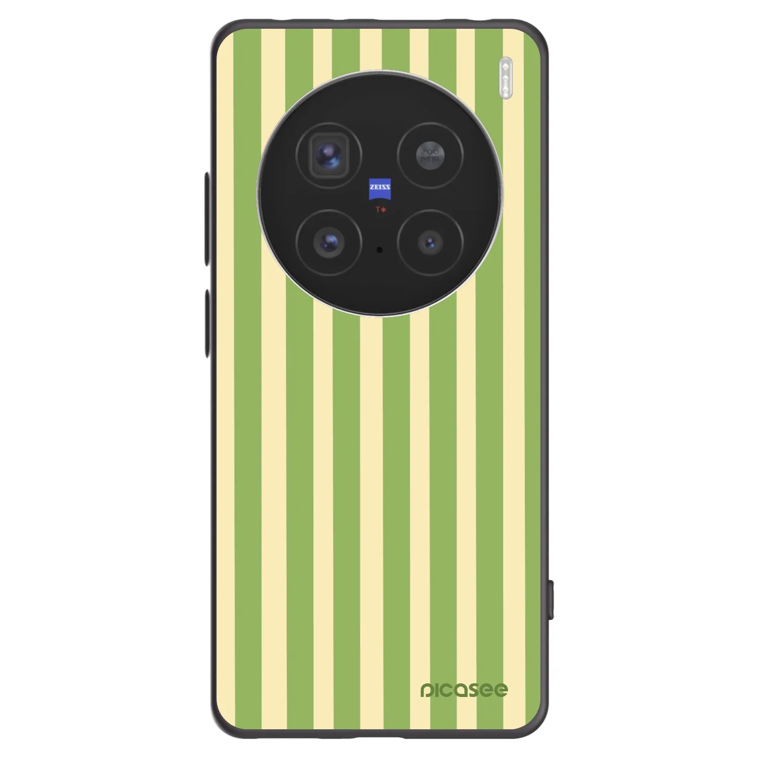 Picasee silikónový čierny obal pre Vivo X200 Pro - Lines Matcha