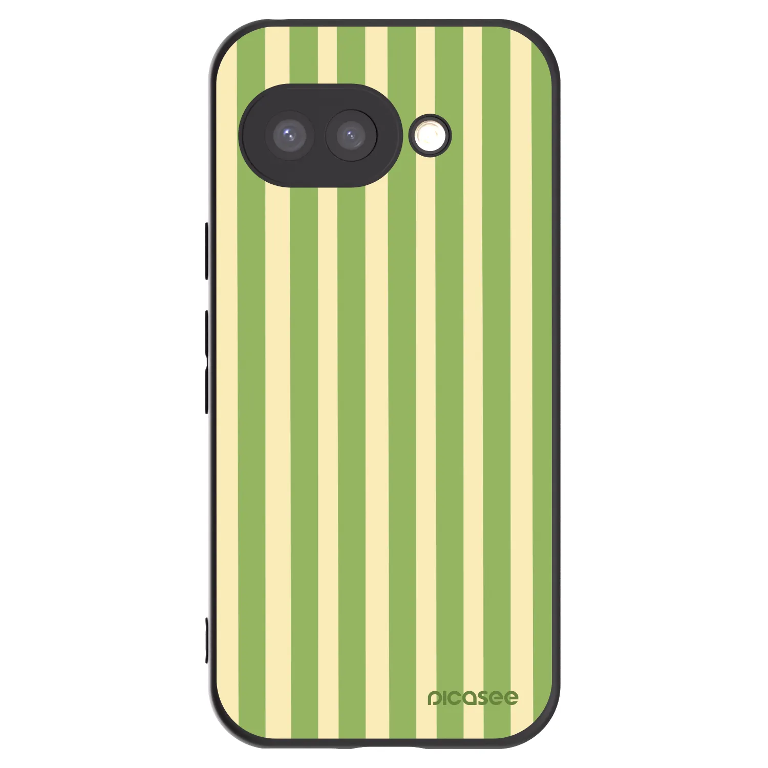 Picasee silikónový čierny obal pre Google Pixel 9a - Lines Matcha