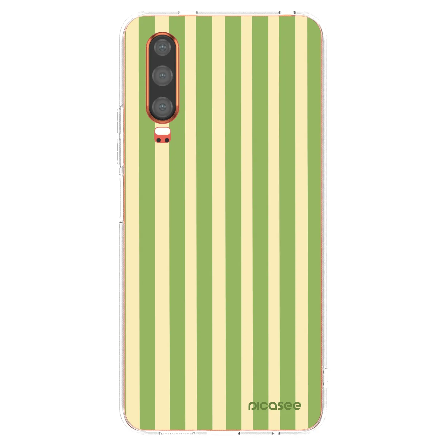 Picasee silikónový prehľadný obal pre Huawei P30 - Lines Matcha