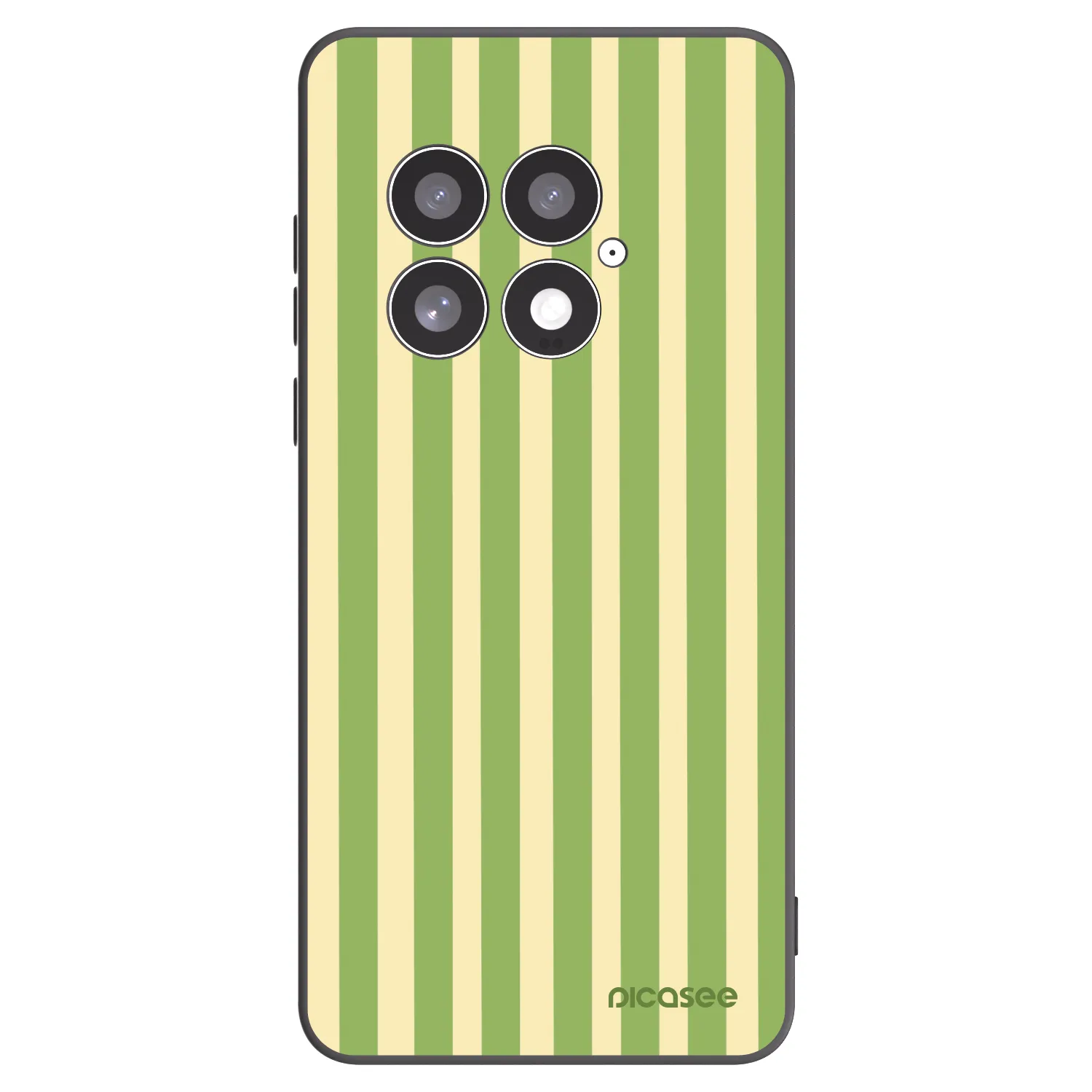 Picasee silikónový čierny obal pre OnePlus 13 5G - Lines Matcha