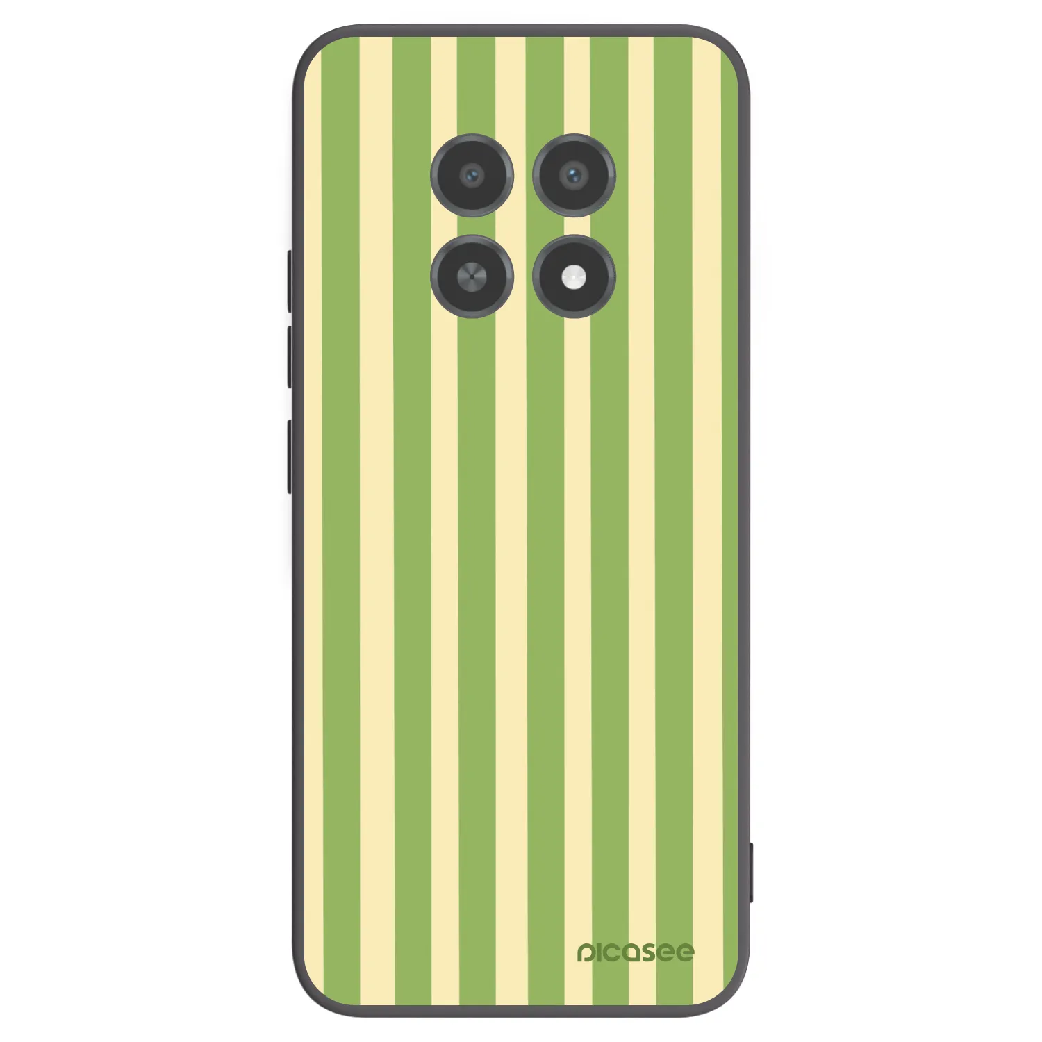 Picasee silikónový čierny obal pre Realme 12X - Lines Matcha