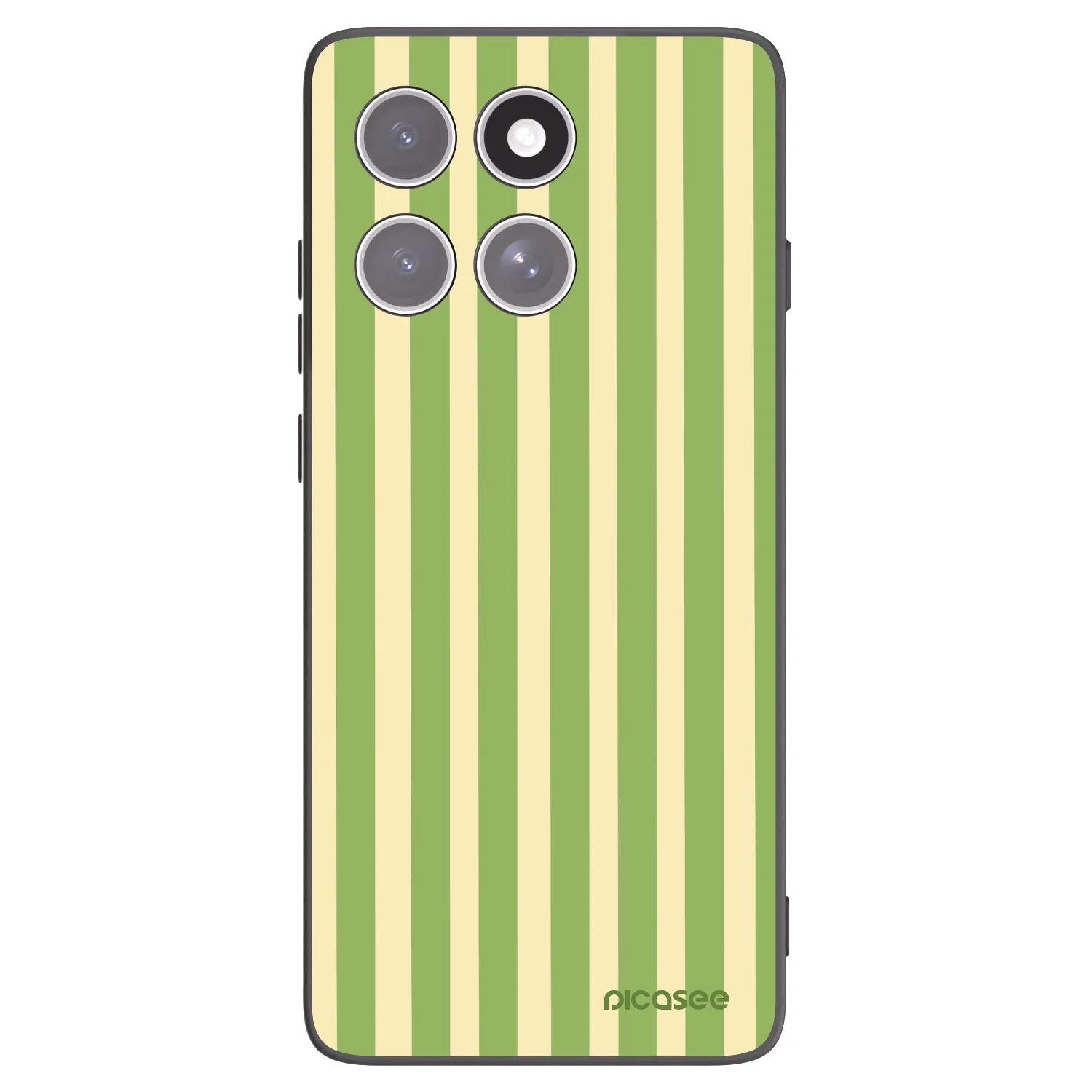 Picasee silikónový čierny obal pre Motorola Edge 60 Pro - Lines Matcha