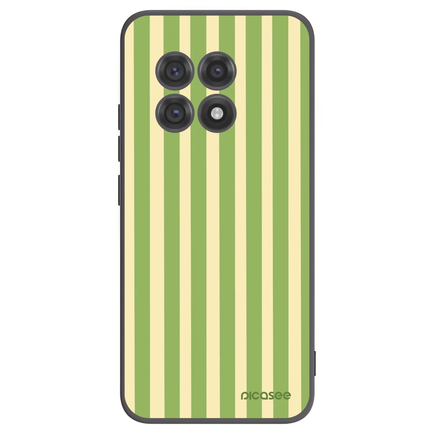 Picasee silikónový čierny obal pre OnePlus 13R 5G - Lines Matcha