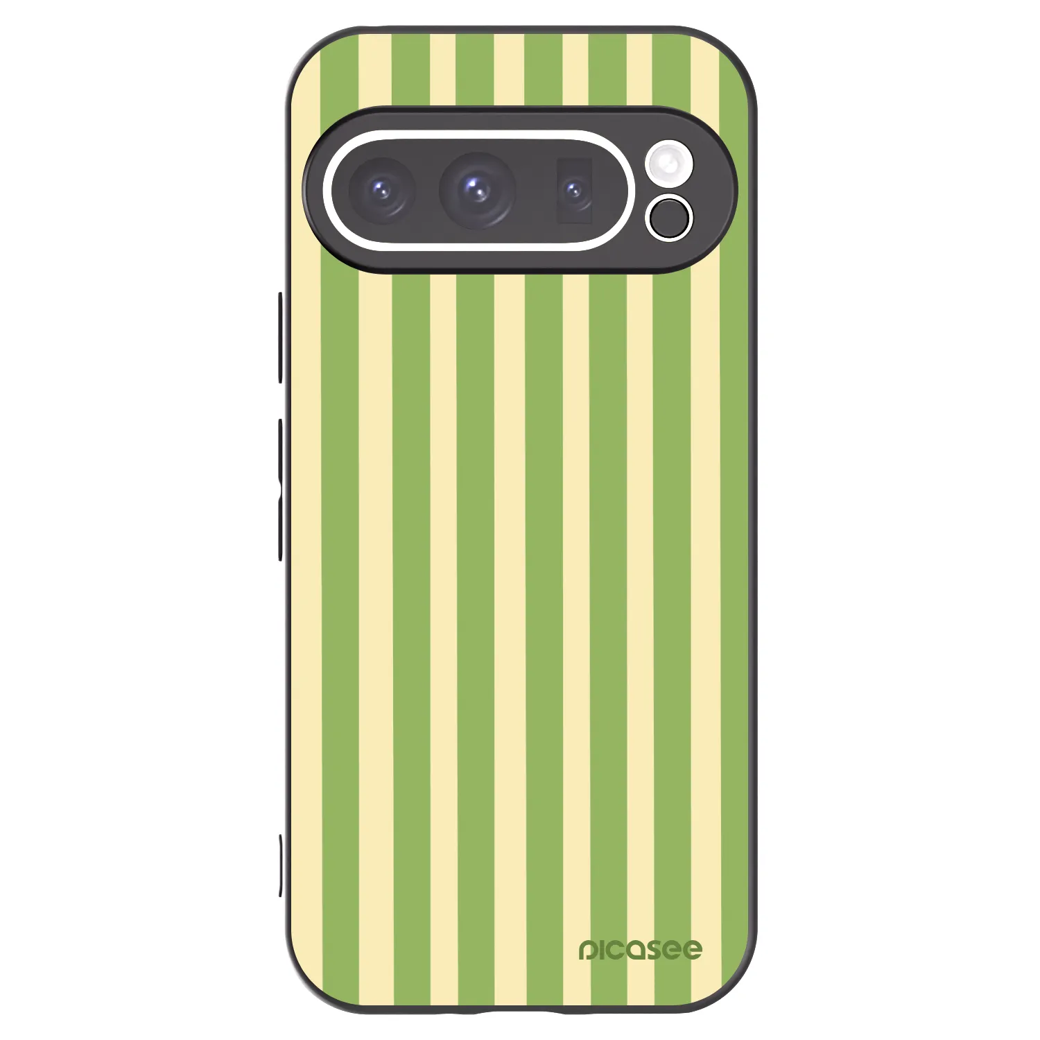 Picasee silikónový čierny obal pre Google Pixel 9 Pro XL - Lines Matcha