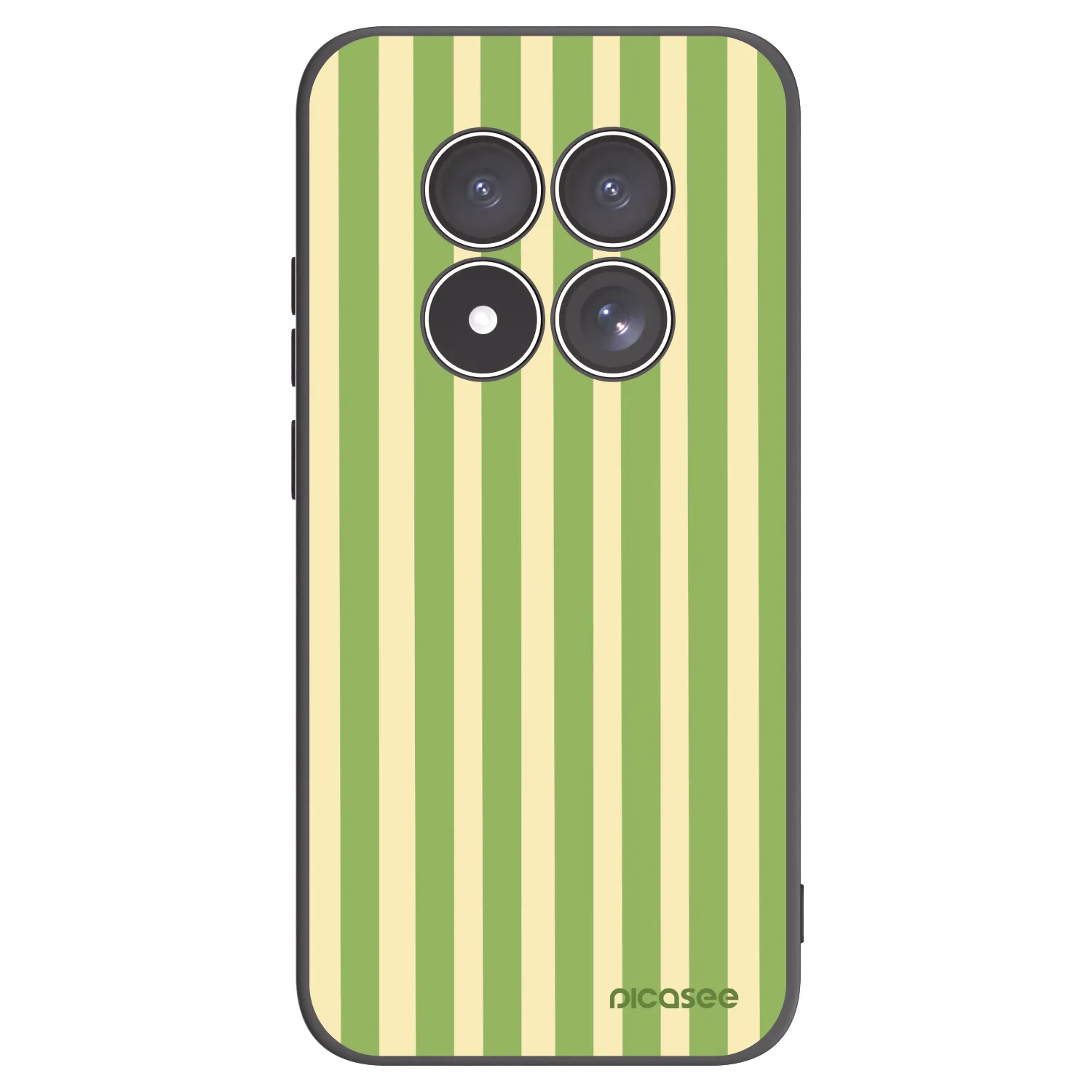 Picasee silikónový čierny obal pre Xiaomi Redmi Note 15 Pro 4G - Lines Matcha
