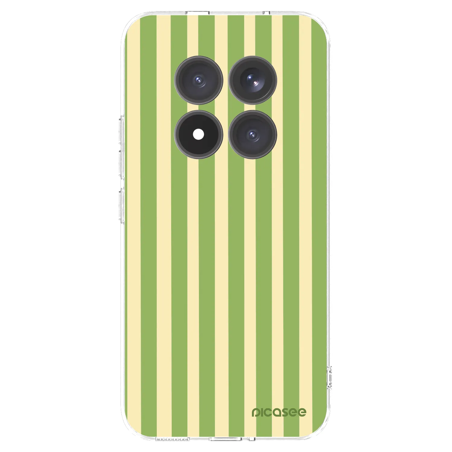 Picasee silikónový prehľadný obal pre Xiaomi Redmi Note 15 Pro+ - Lines Matcha