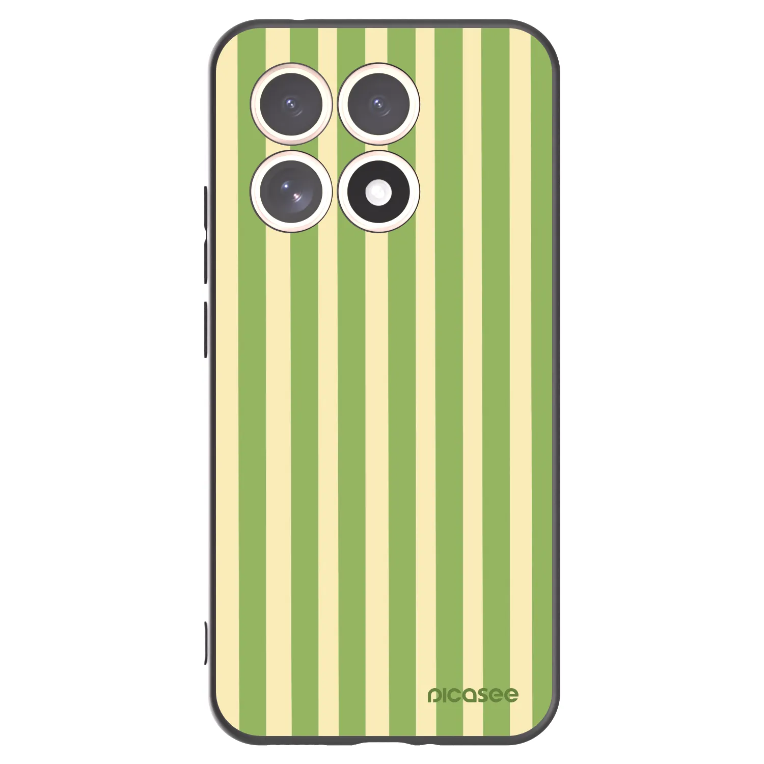 Picasee silikónový čierny obal pre Xiaomi 15T - Lines Matcha