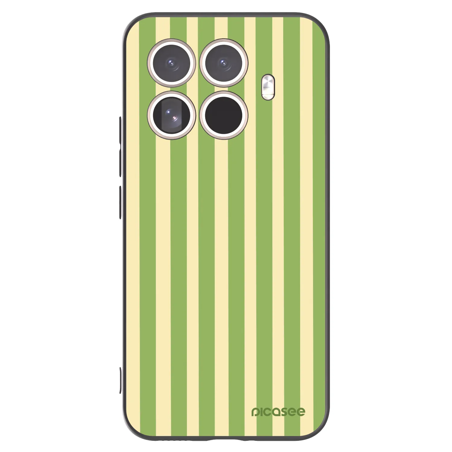 Picasee silikónový čierny obal pre Xiaomi 15T Pro - Lines Matcha