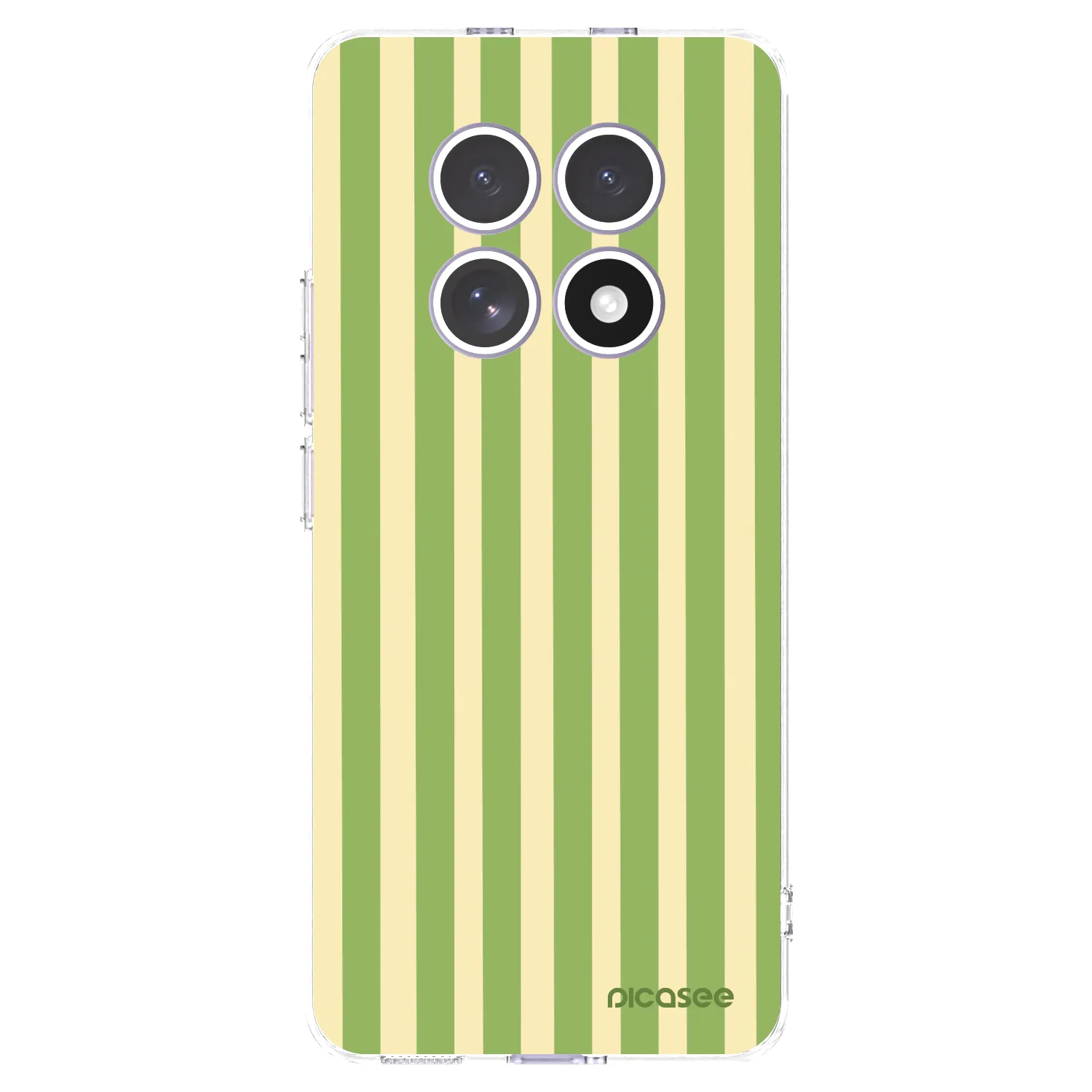 Picasee silikónový prehľadný obal pre Xiaomi Redmi Note 15 4G - Lines Matcha