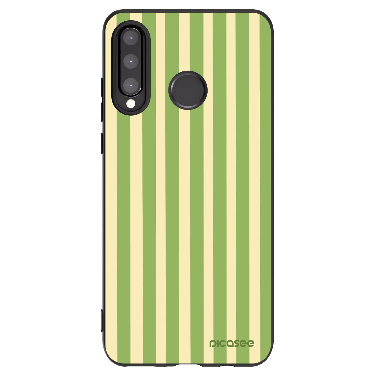 Picasee silikónový čierny obal pre Huawei P30 Lite - Lines Matcha