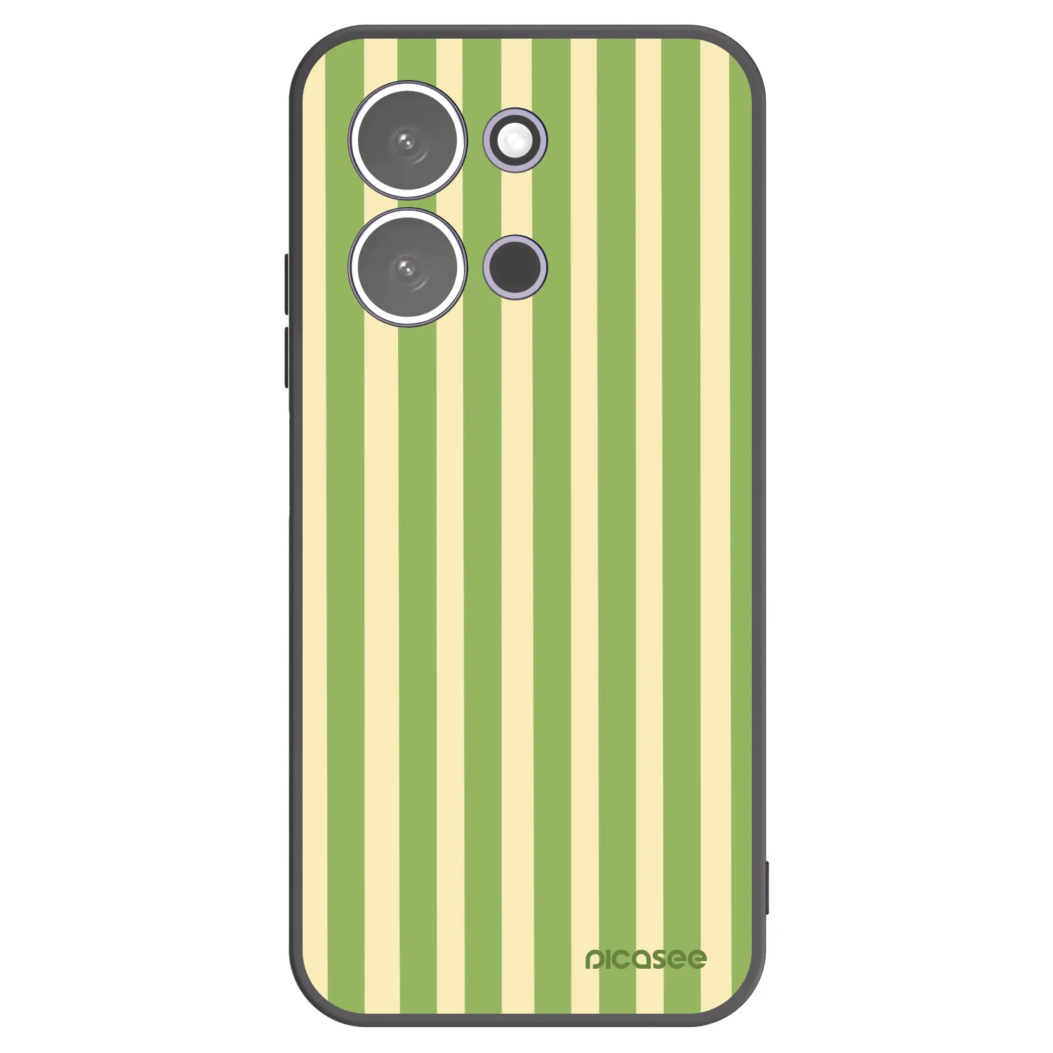 Picasee silikónový čierny obal pre Xiaomi Redmi 15C 5G - Lines Matcha