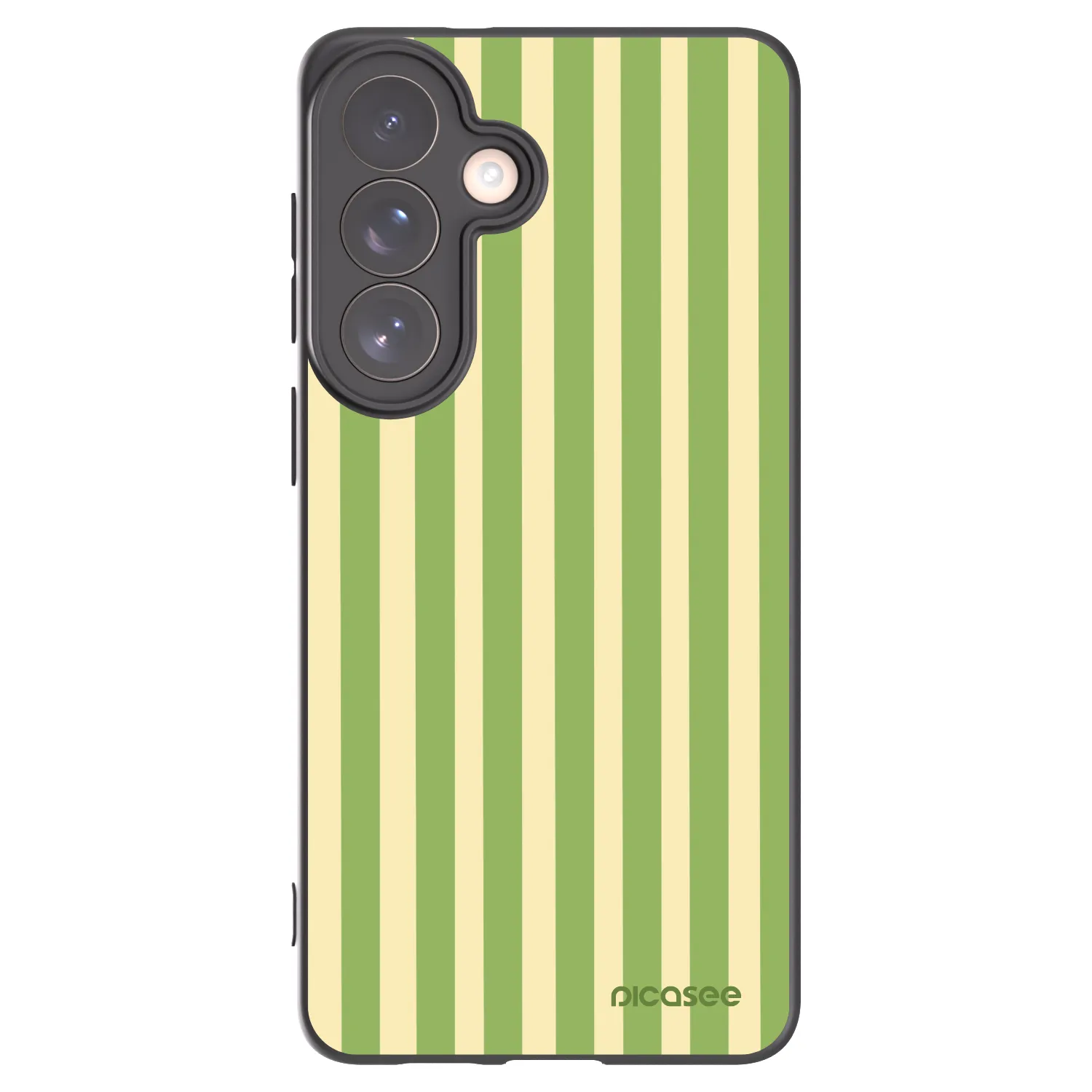 Picasee silikónový čierny obal pre Samsung Galaxy S26+ - Lines Matcha