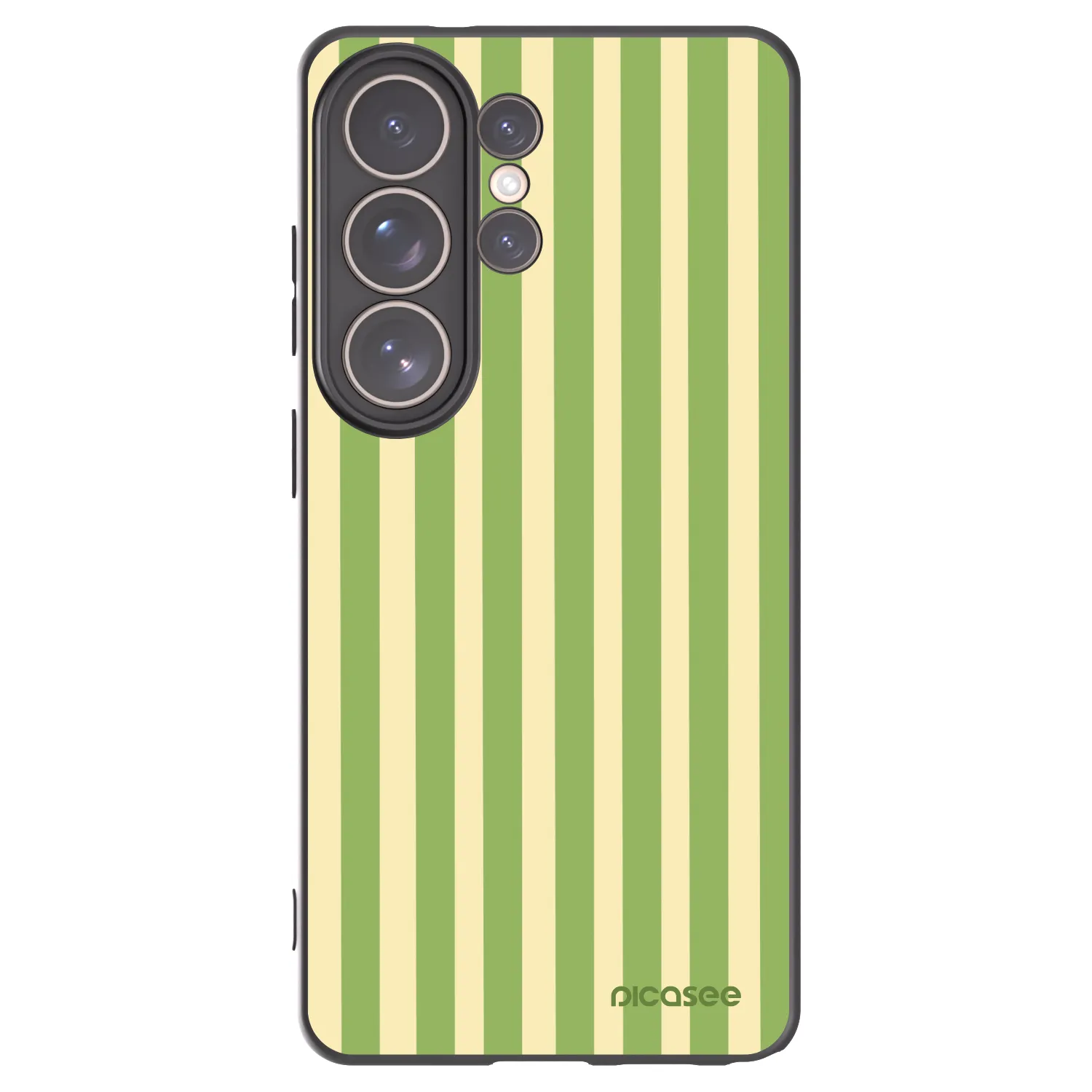 Picasee silikónový čierny obal pre Samsung Galaxy S26 Ultra - Lines Matcha