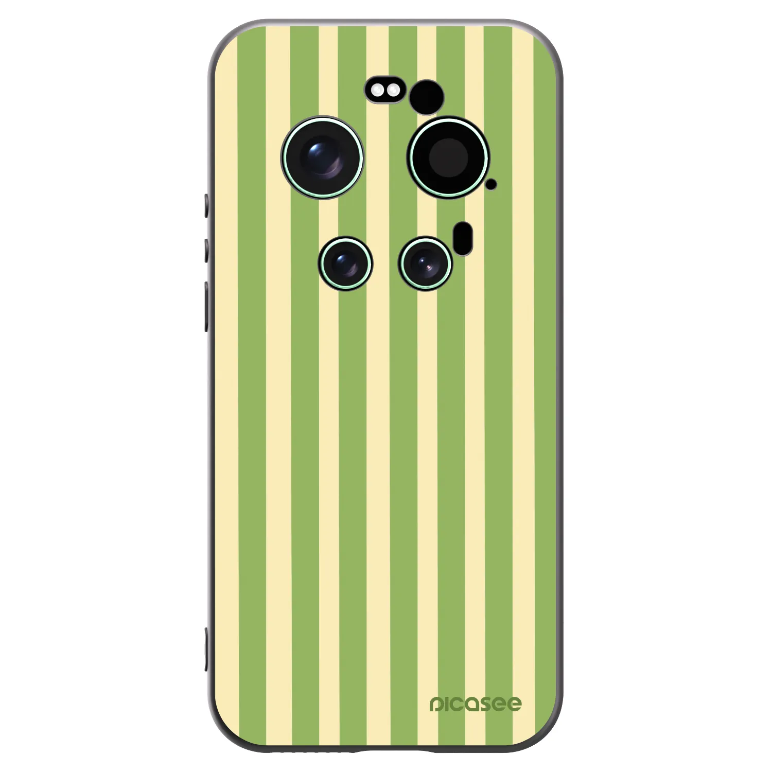 Picasee silikónový čierny obal pre Xiaomi 17 Ultra - Lines Matcha