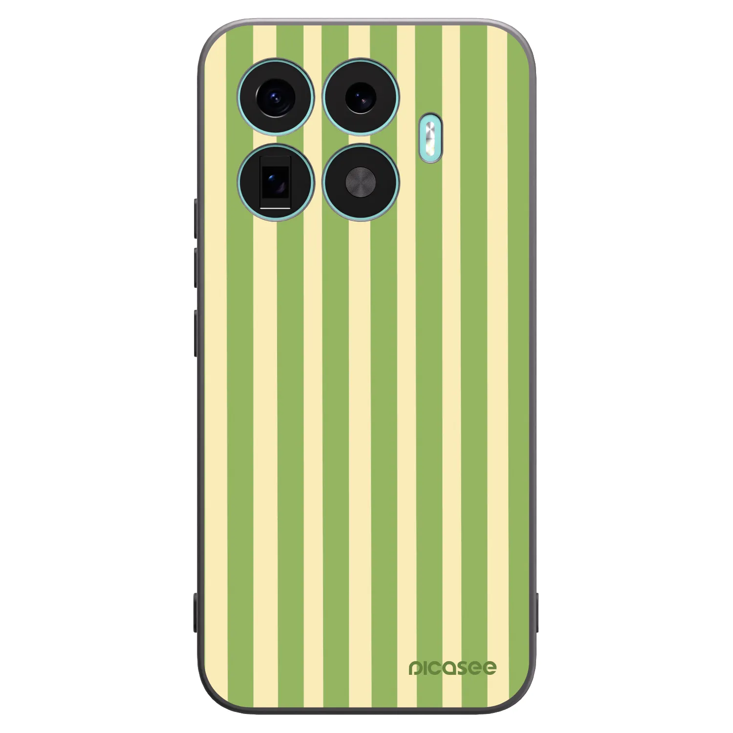 Picasee silikónový čierny obal pre Xiaomi 17T Pro - Lines Matcha