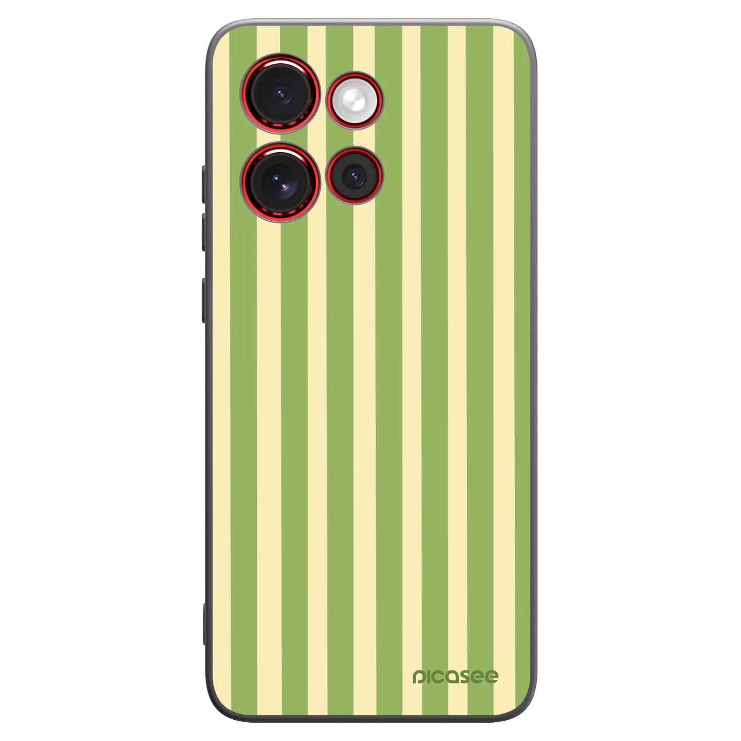Picasee silikónový čierny obal pre Motorola Edge 60 Neo 5G - Lines Matcha